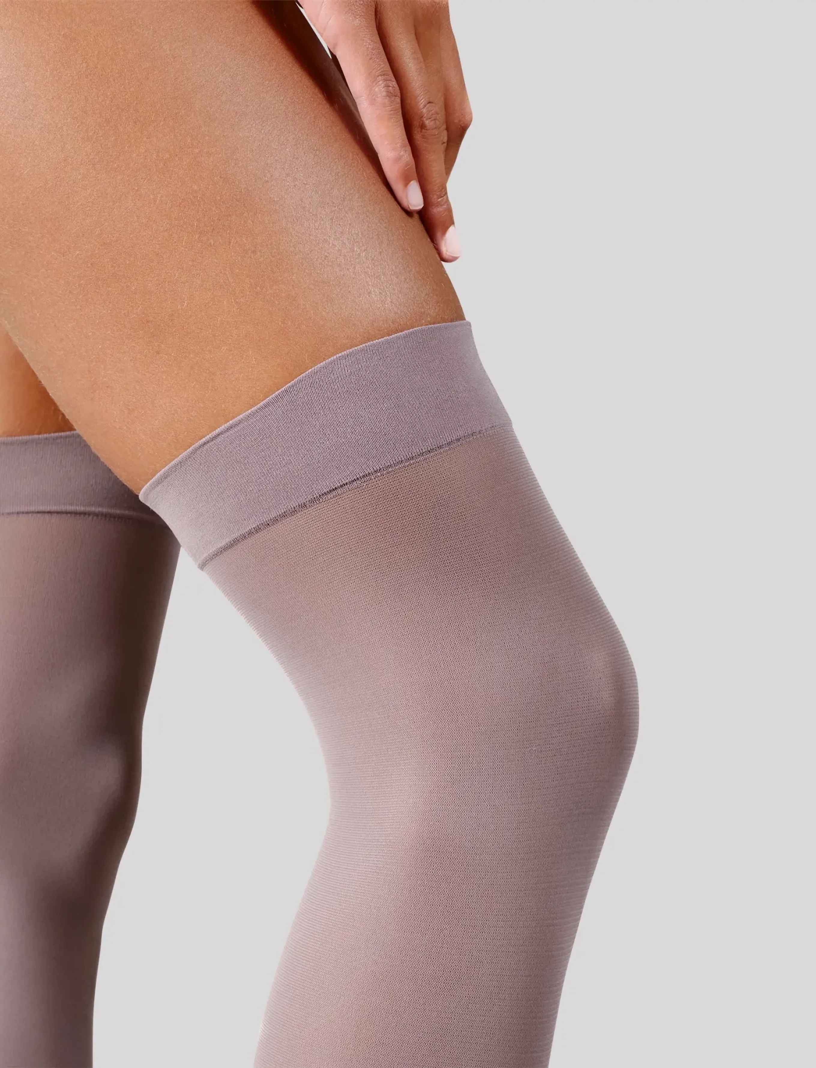 Swedish Stockings - Svea Premium Thigh-Highs - erilised sündmused - mid grey - 3