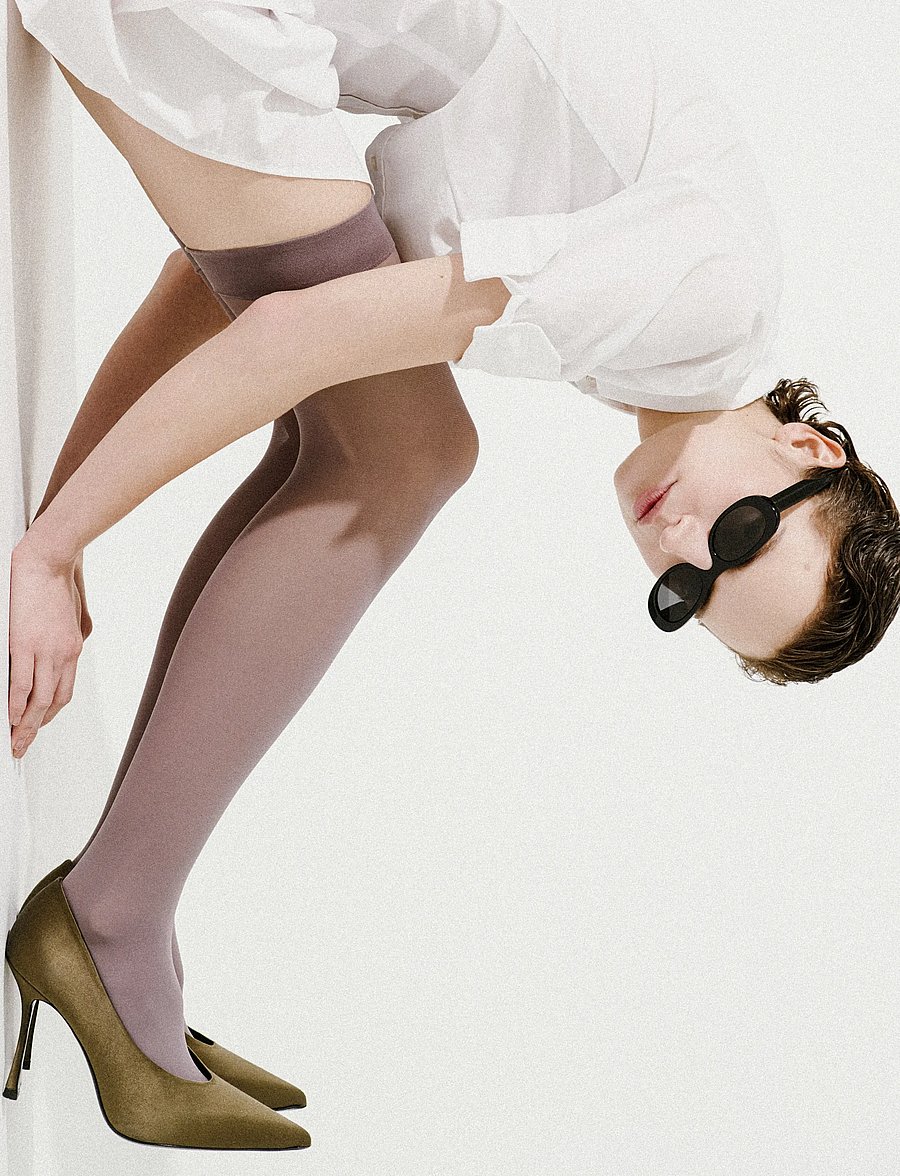 Swedish Stockings - Svea Premium Thigh-Highs - special occasions - mid grey - 4