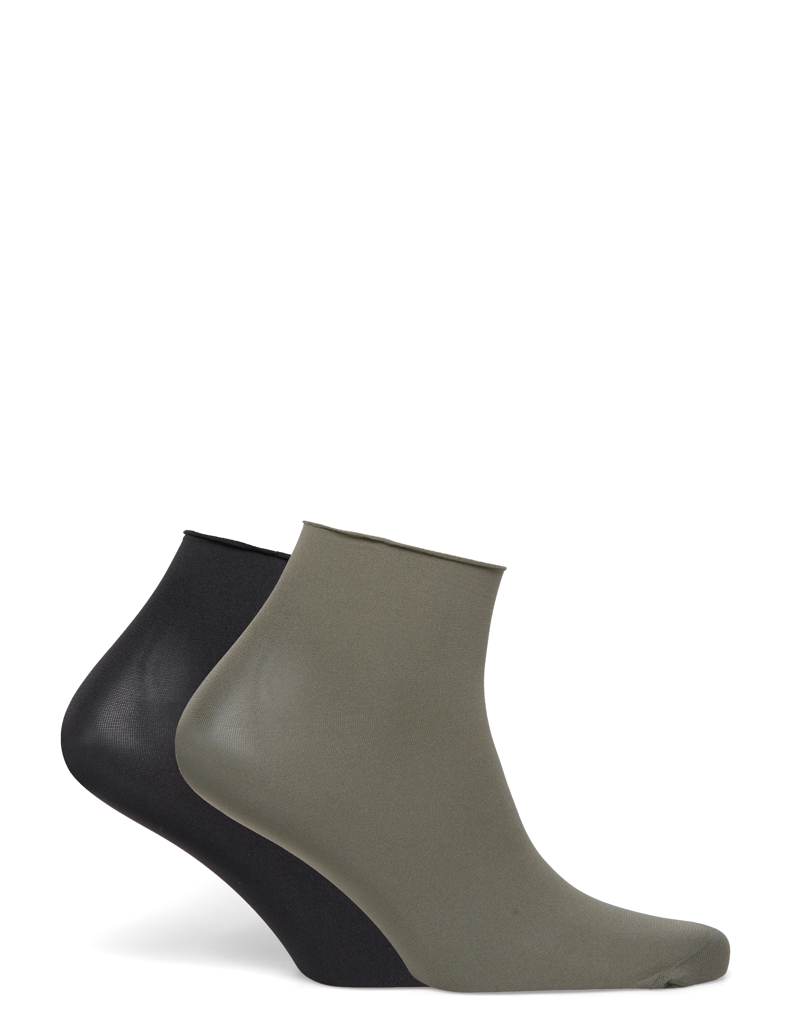 Swedish Stockings - Judith Premium socks 2-pack 30D - crew-socken - black/khaki - 1