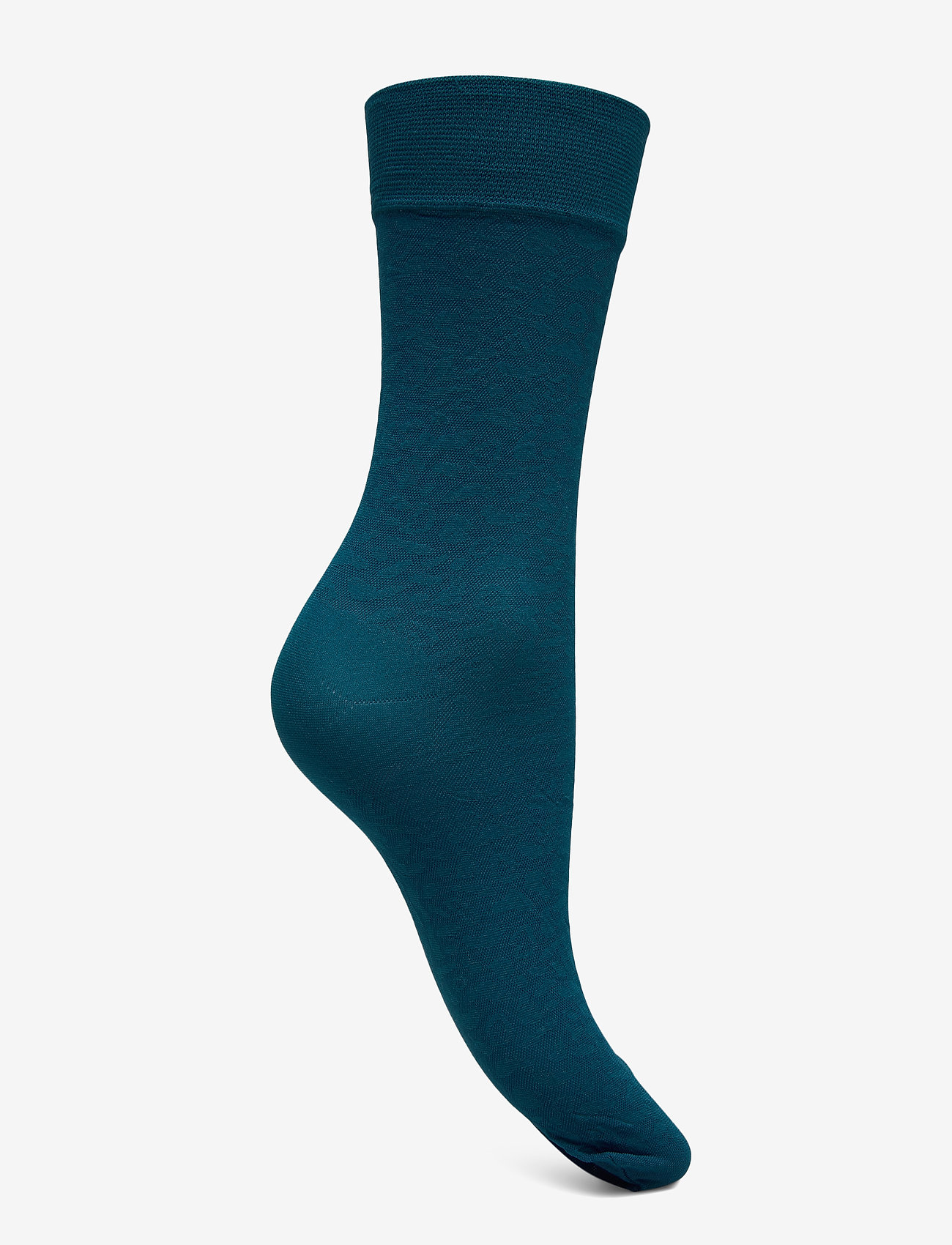 Swedish Stockings - Emma leopard sock - petroleum - 1