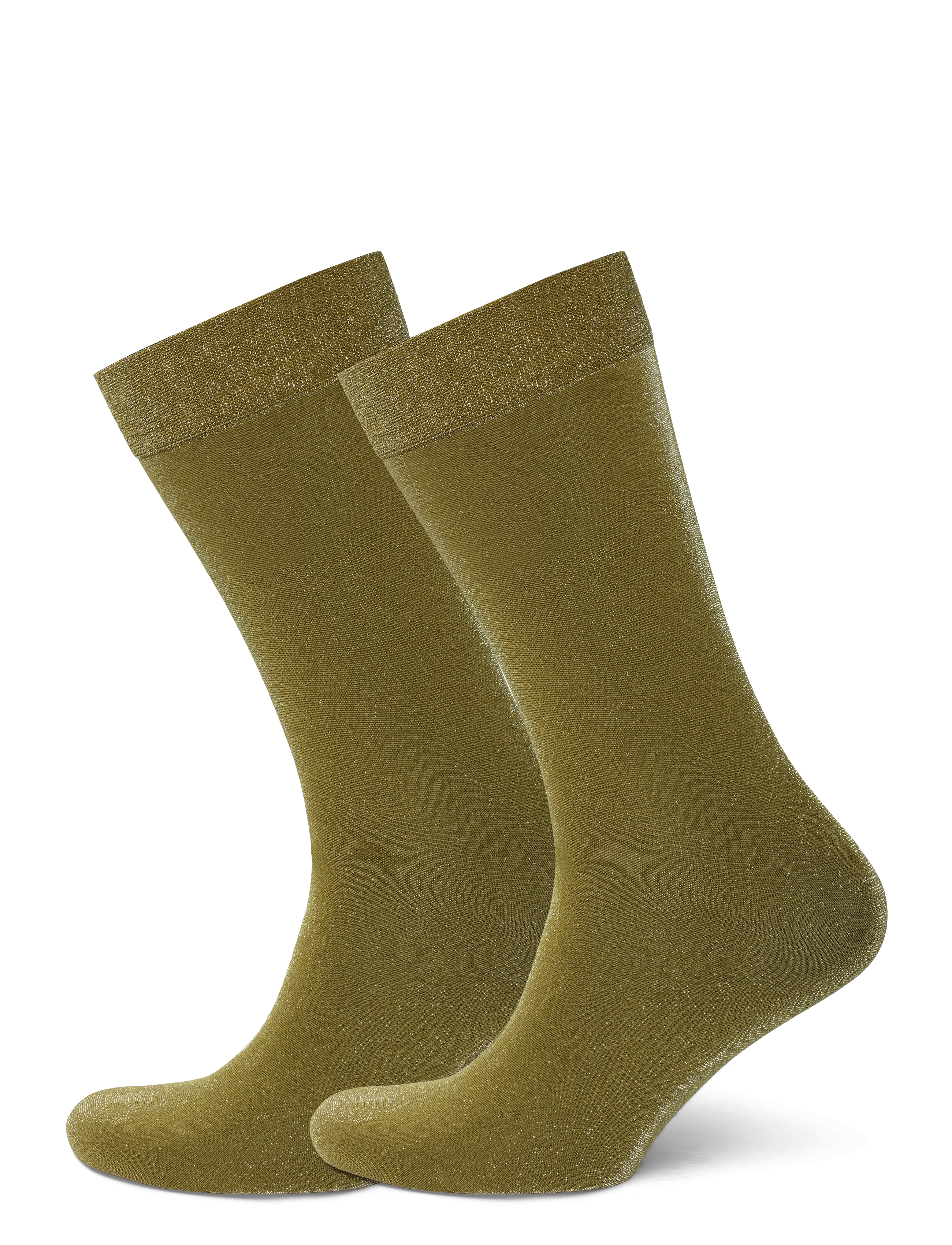 SWEDISH STOCKINGS Ines Shimmery Socken Khaki - One Size - Damen