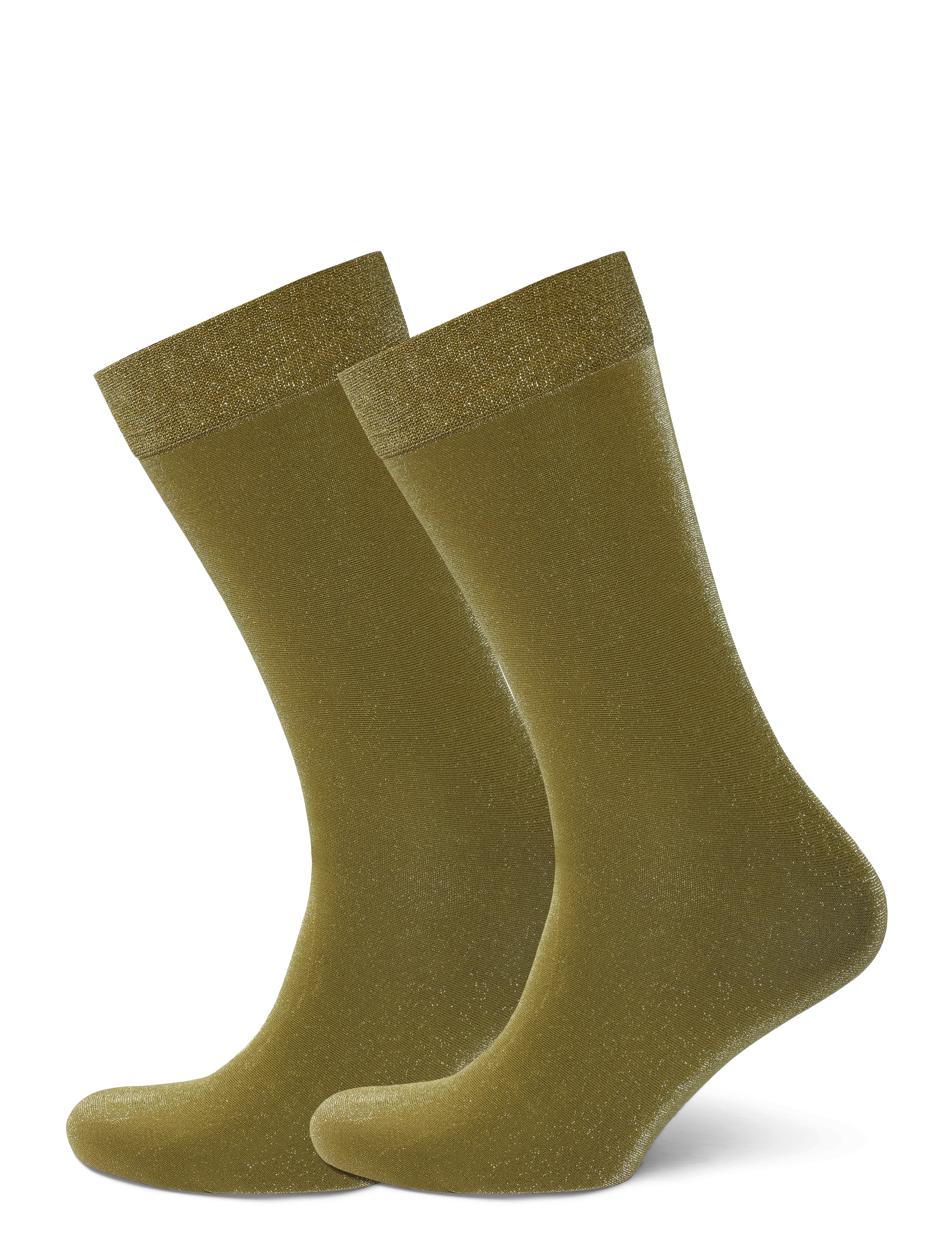 Swedish Stockings Ines Shimmery Socks - Fashion Trends - OLIVE GREEN / khaki/green