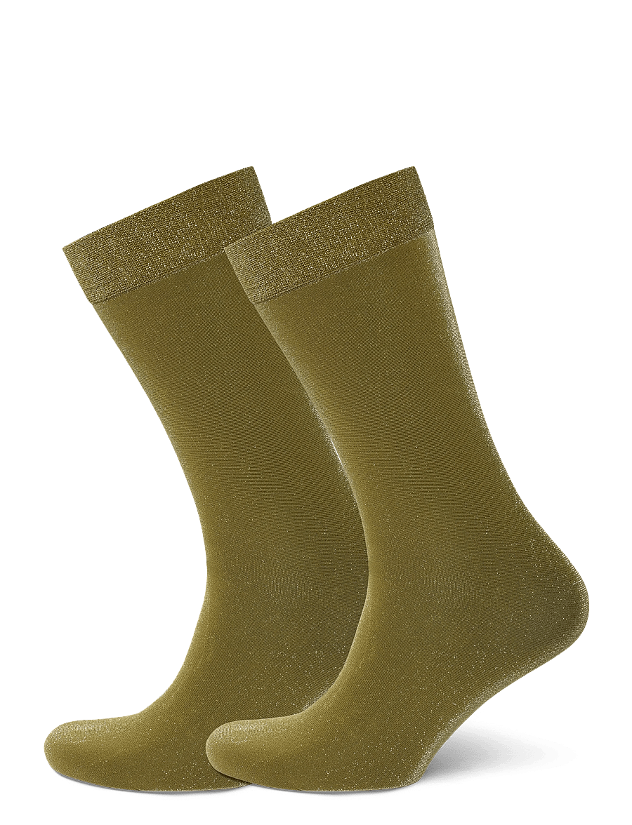 Swedish Stockings - Ines Shimmery Socks - kniestrümpfe - olive green - 0