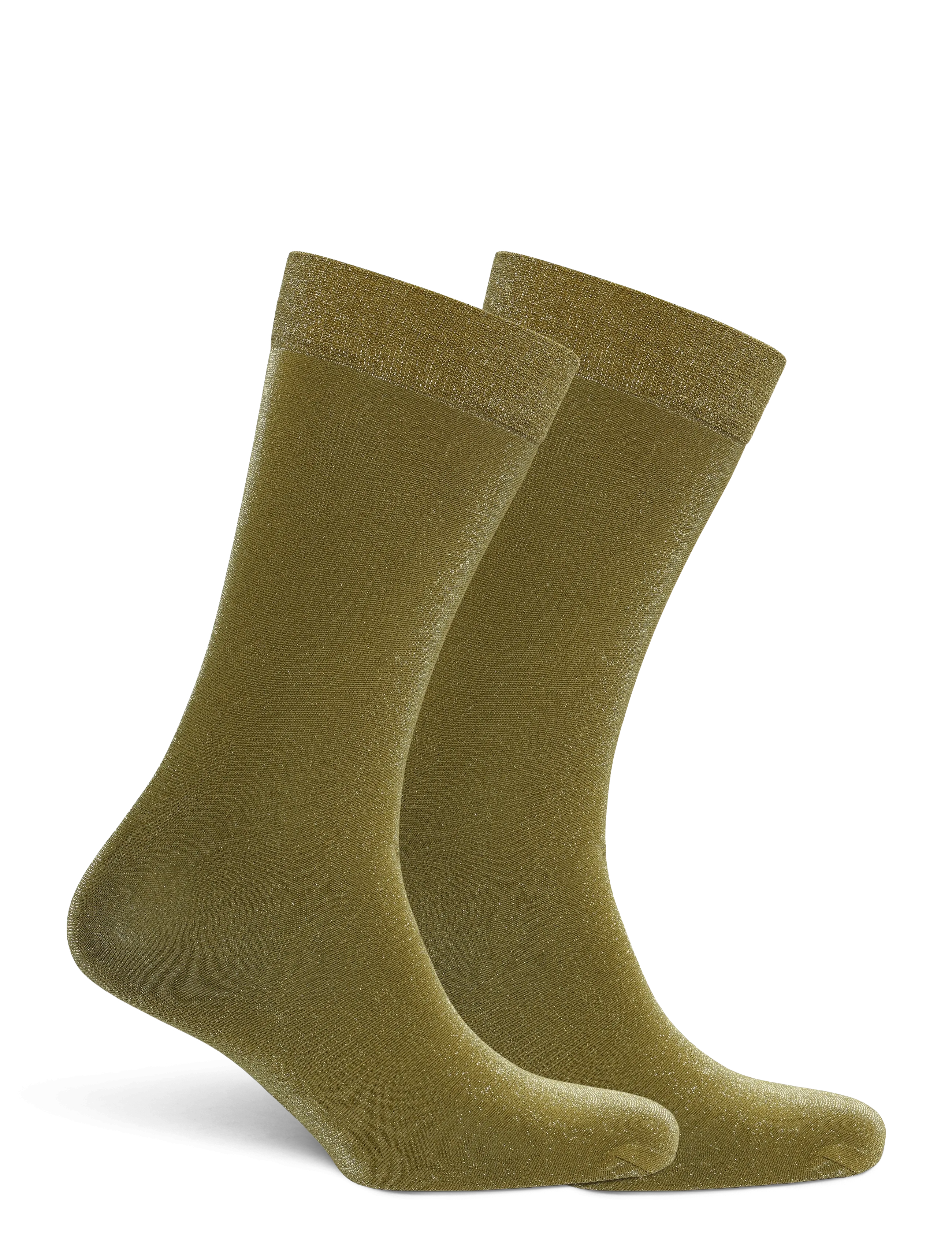 Swedish Stockings - Ines Shimmery Socks - põlvikud - olive green - 1