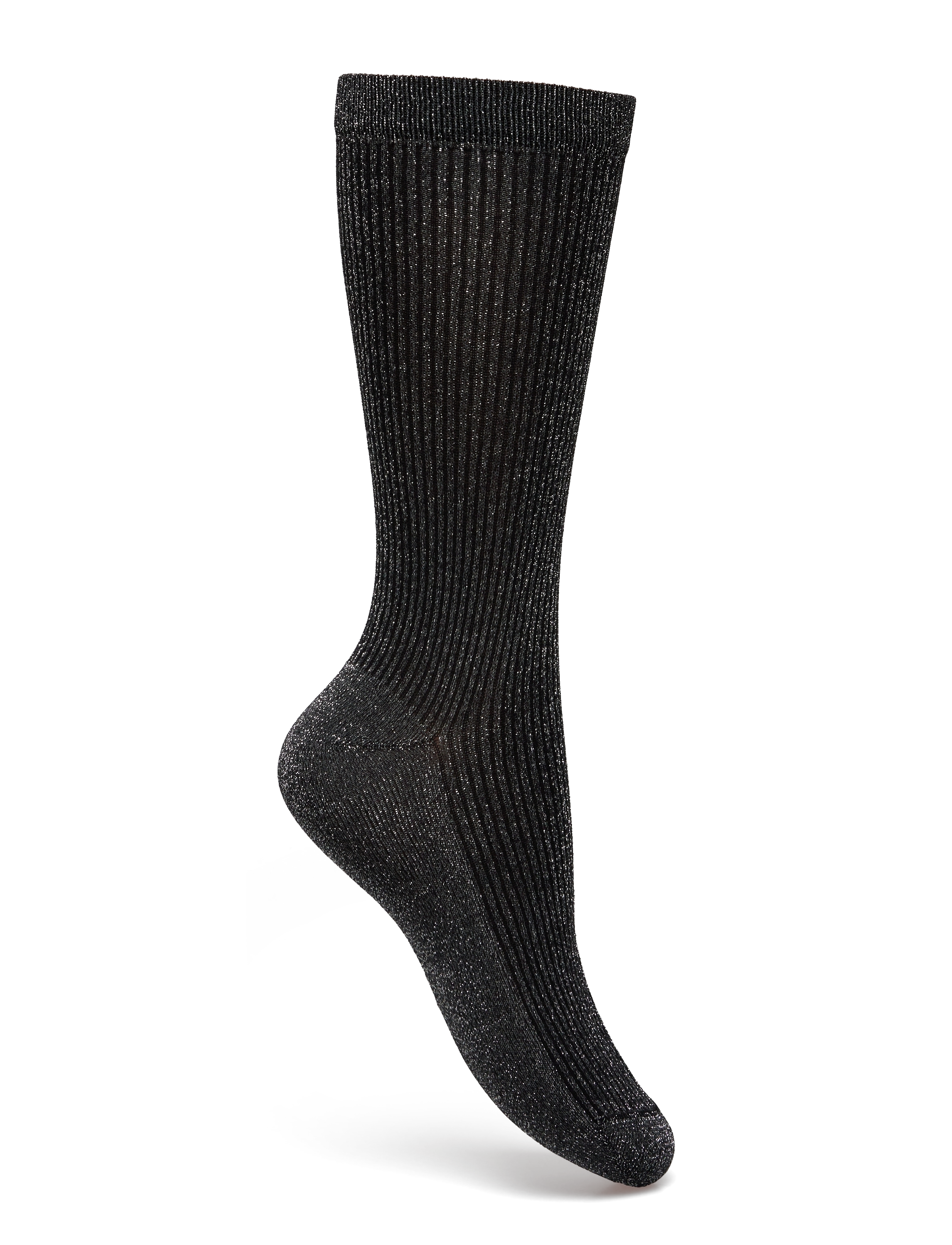 Swedish Stockings - Magda Shimmery Socks - black - 2
