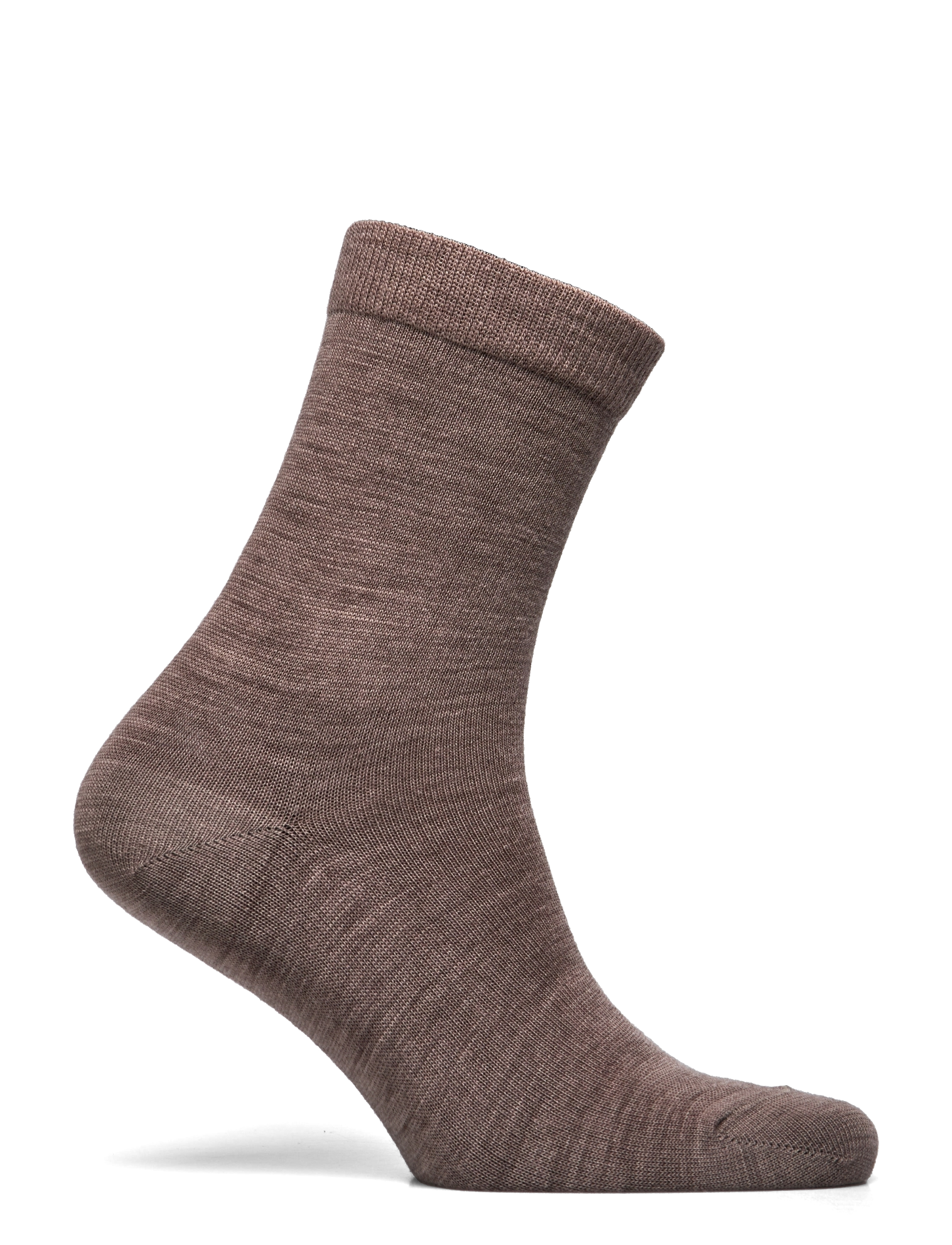 Swedish Stockings - Johanna Organic Wool Socks - mid brown - 1