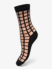 Swedish Stockings - Alicia Grid socks - mažiausios kainos - black - 0