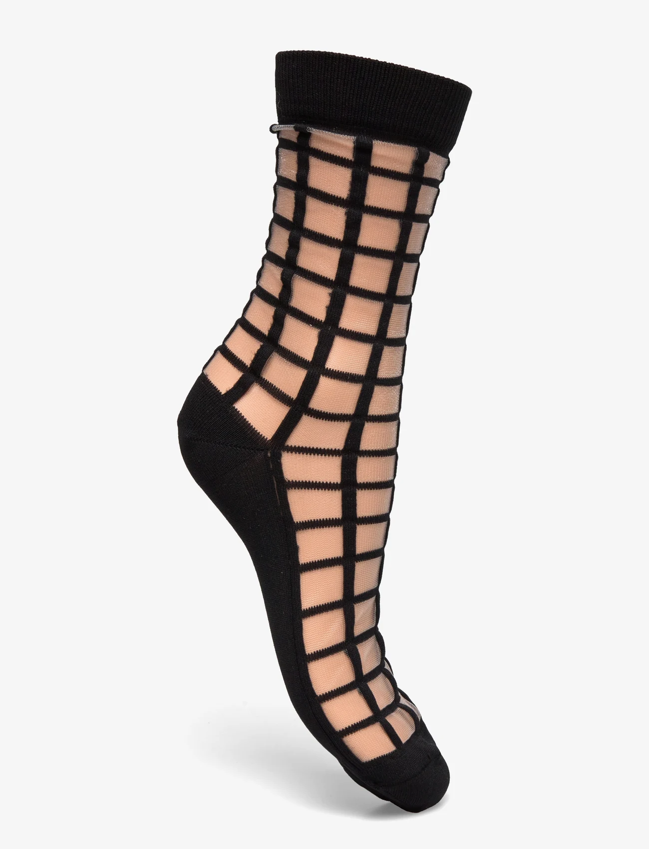 Swedish Stockings - Alicia Grid socks - laagste prijzen - black - 1