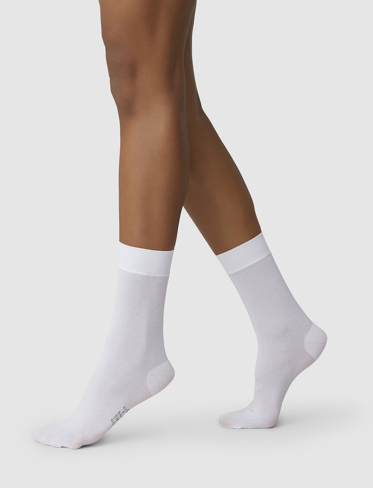Swedish Stockings - 2-pack The Cotton Socks - crew sokken - white - 0