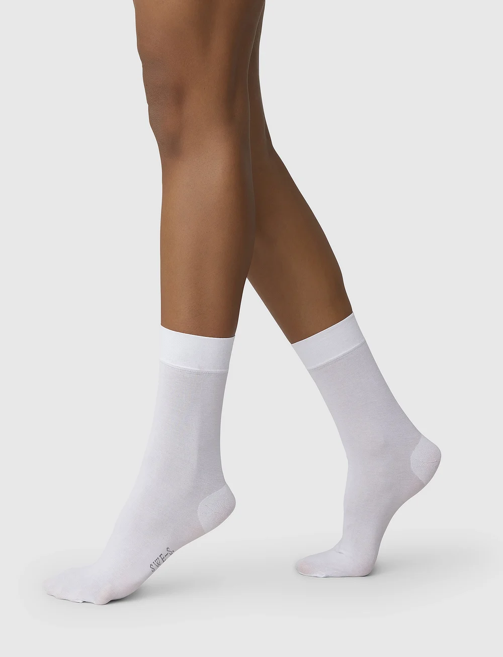 Swedish Stockings - 2-pack Thea Cotton Socks - paprastos kojinės - white - 0