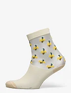 Embla Flower Socks - CREAM