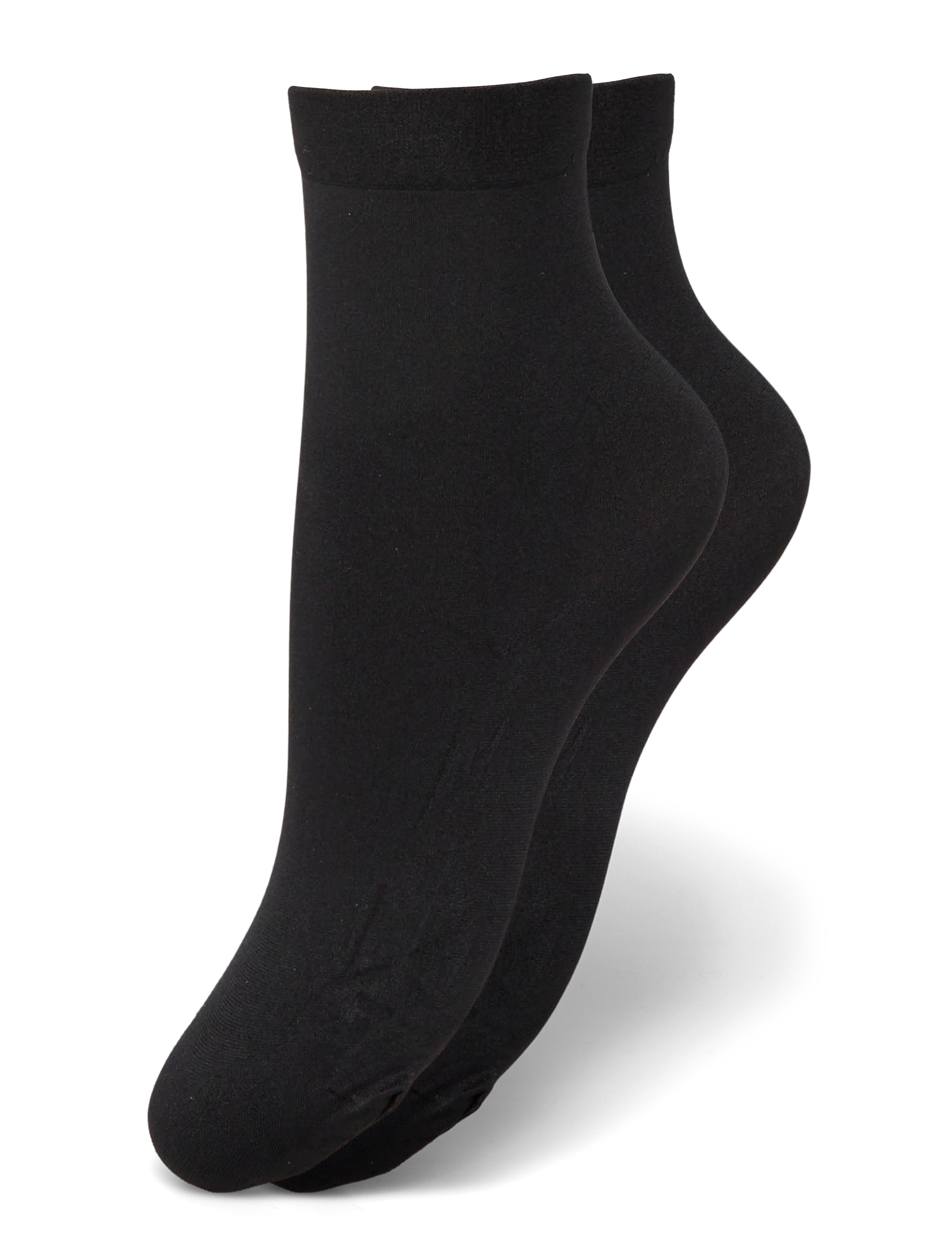 Swedish Stockings 2-Pack Olivia Premium Socks - Strumpor - BLACK / black