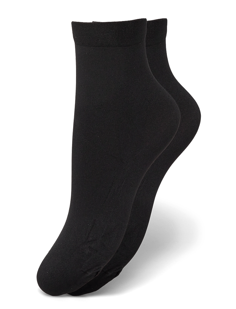 Swedish Stockings - 2-Pack Olivia Premium Socks - klassikalised sokid - black - 1