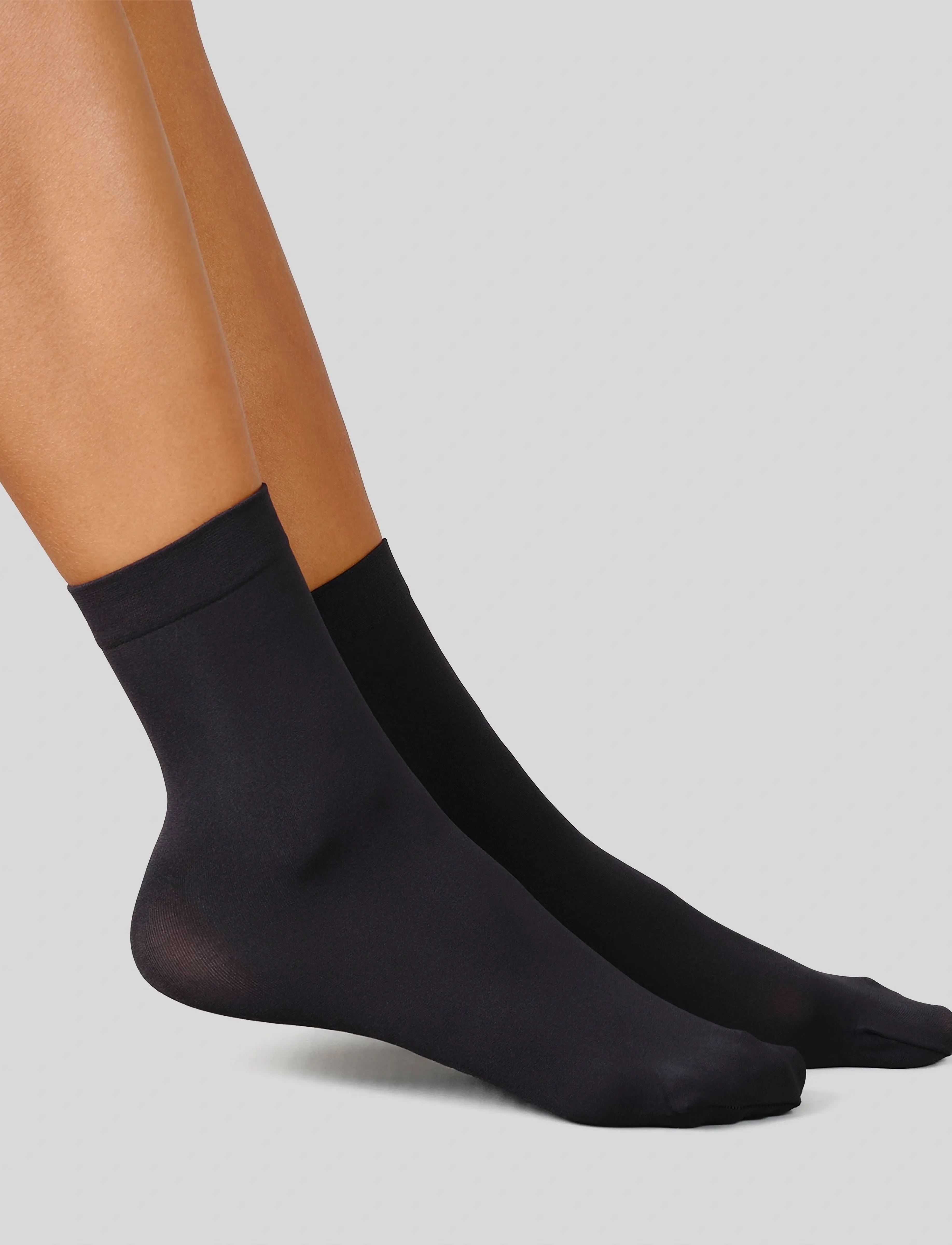 Swedish Stockings 2-Pack Olivia Premium Socks, Kvinder, Ankelstrømper, Sort, Str: ONE SIZE