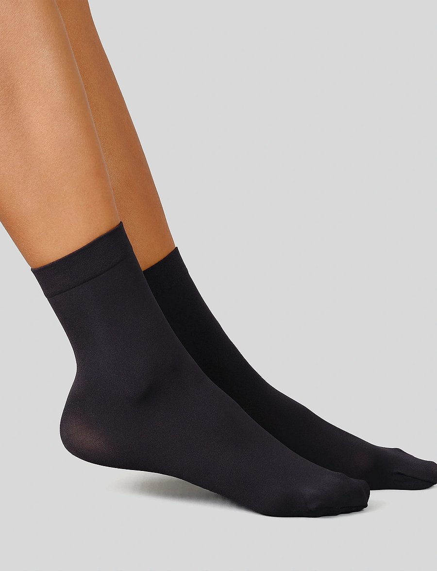 Swedish Stockings - 2-Pack Olivia Premium Socks - klassikalised sokid - black - 0