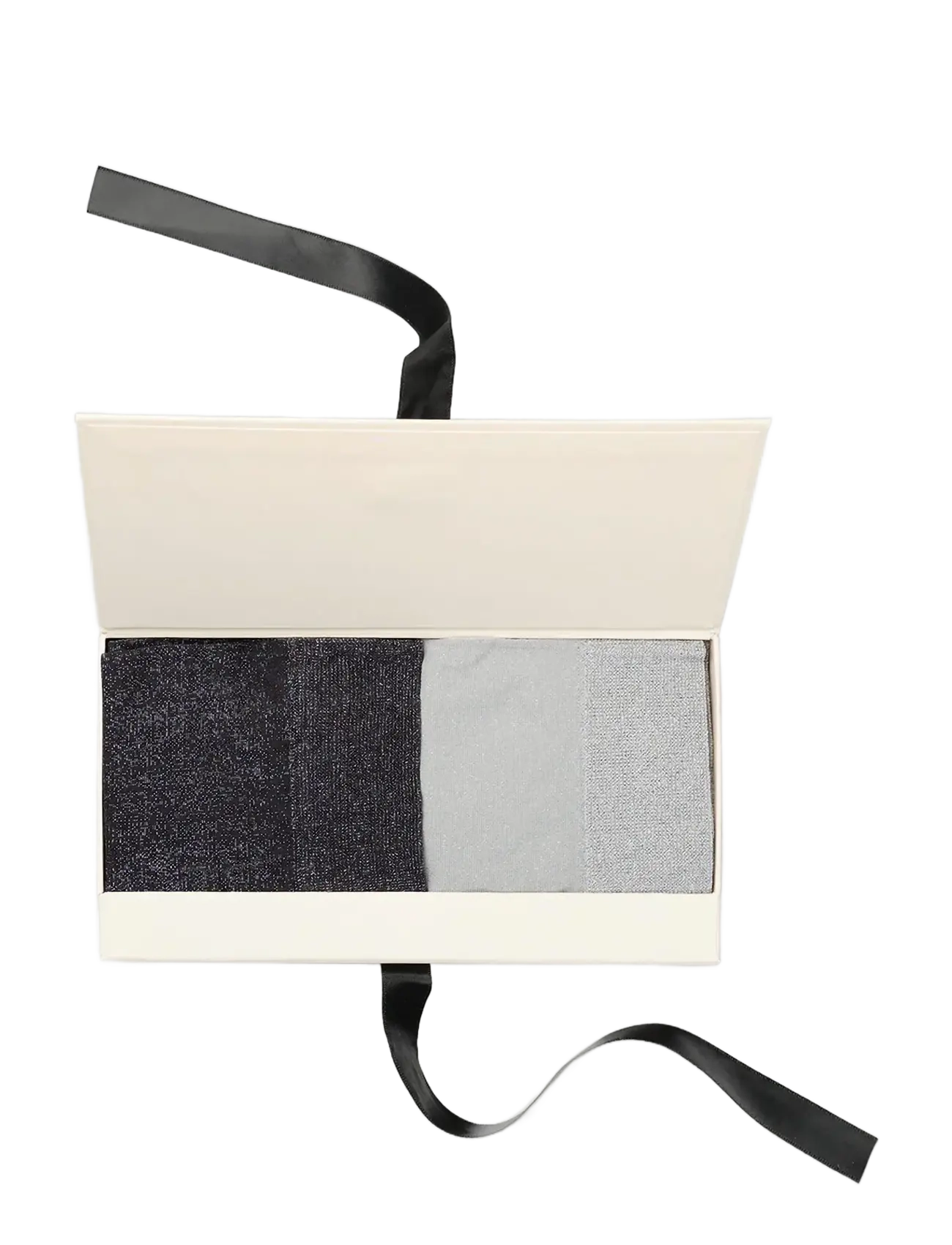SWEDISH STOCKINGS Gift Box: 2 Pairs Of Ines Shimmery Socken Schwarz - One Size - Damen