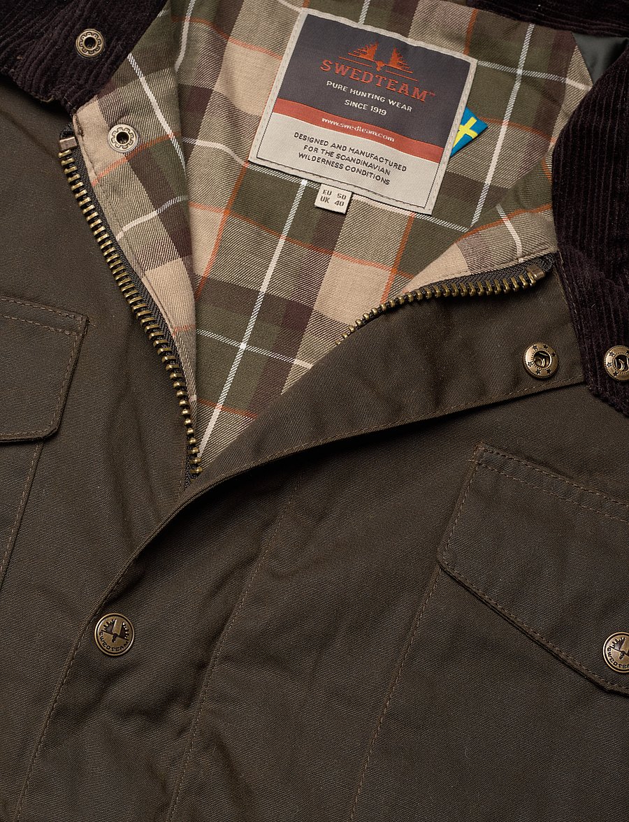 Swedteam - 1919 Waxed Hunting Jacket - outdoor jacken - hunting green - 2