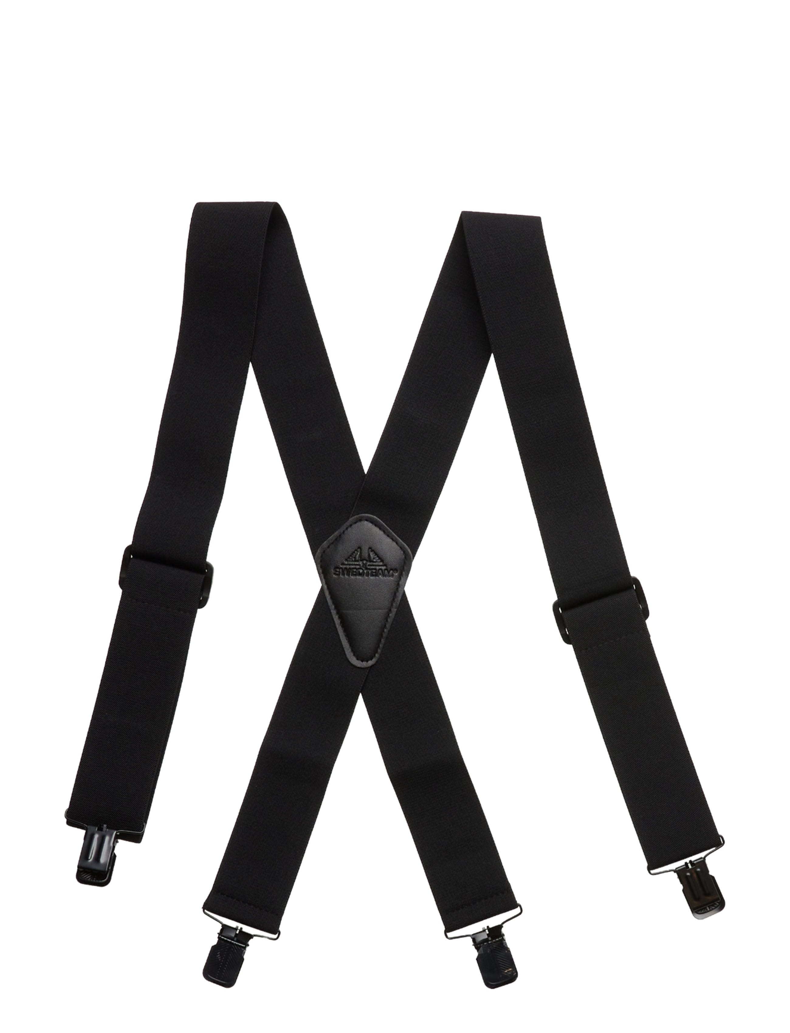 Swedteam Clip Suspenders, Mænd, Klips Seler, Sort, Str: ONE SIZE