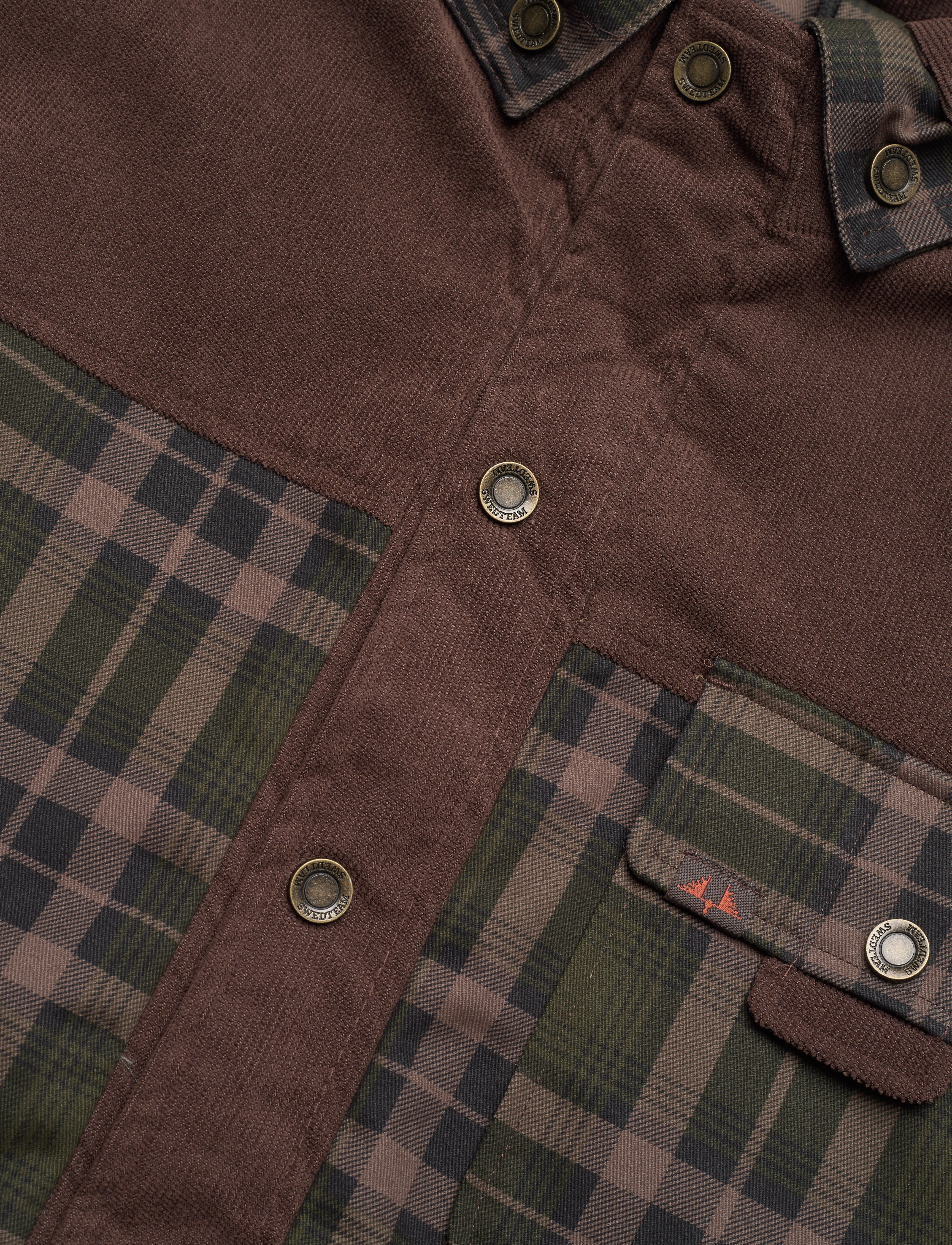Swedteam - Crest Pile Shirt - paidat - swedteam brown - 2