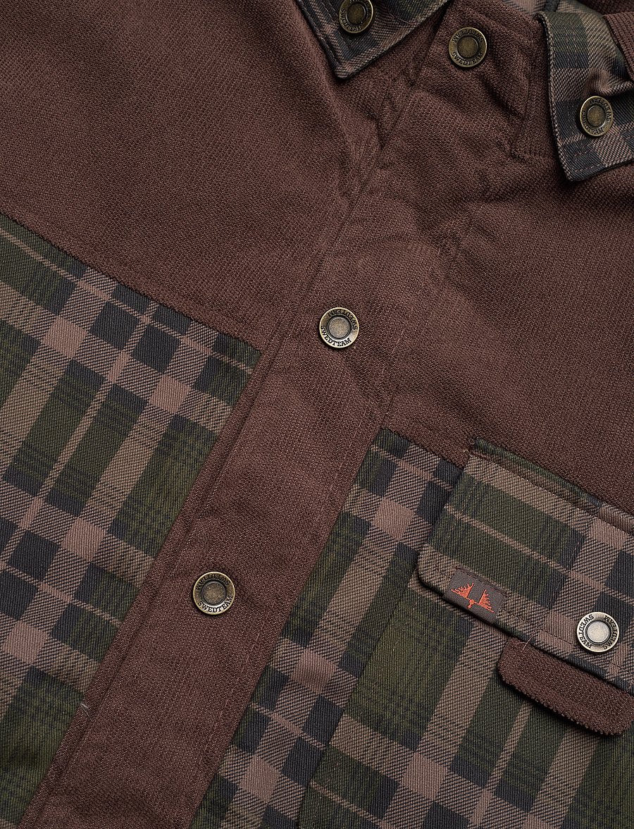 Swedteam - Crest Pile Shirt - paidat - swedteam brown - 2