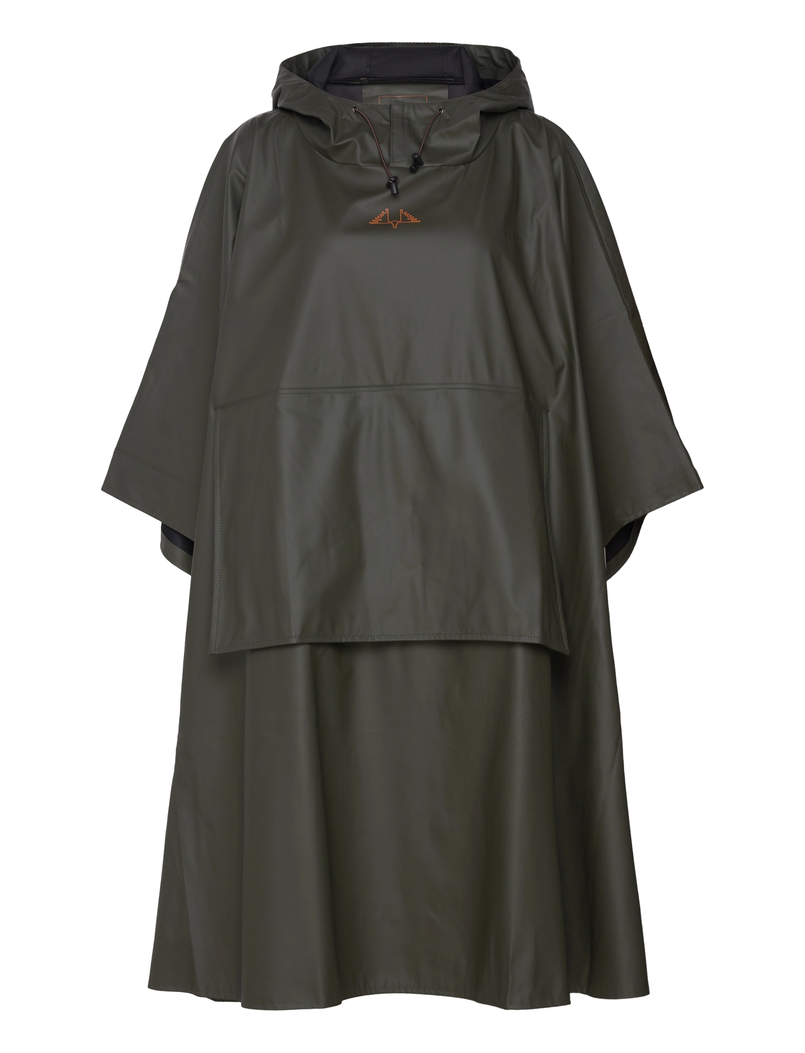 Swedteam Crest Poncho Rain Gear, XL/XXL, Khaki green, Sport Rainwear > Sport Raincoats, Dame