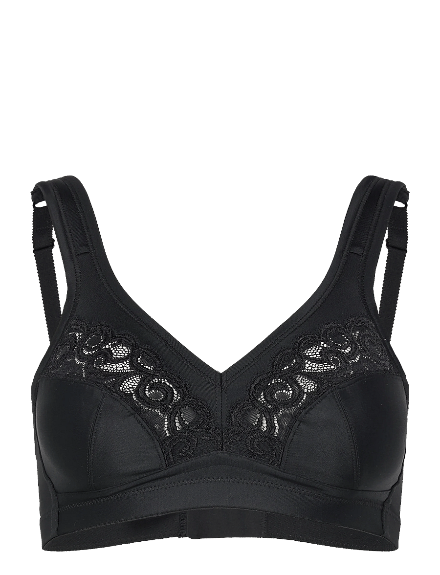 Swegmark - PURE GRACE SOFT BRA - bügellose bhs - black - 0
