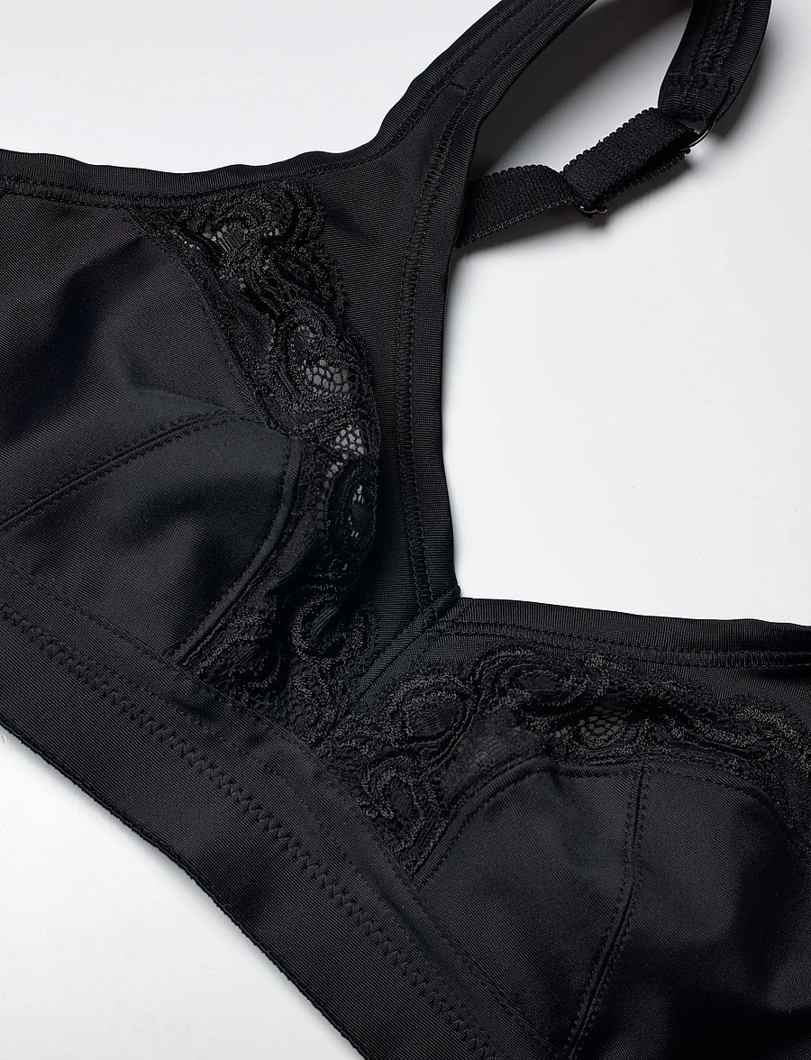 Swegmark - PURE GRACE SOFT BRA - bügellose bhs - black - 2