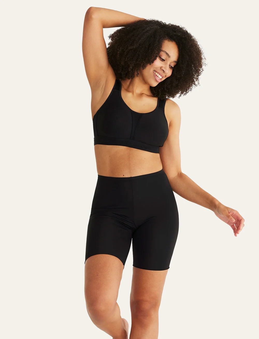 Swegmark - Essence Long panties Cool & Dry, Black - casual shorts - black - 3