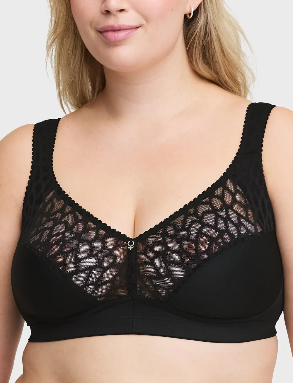Swegmark - LOVELY LILLY SOFT BRA - non wired bras - black - 3