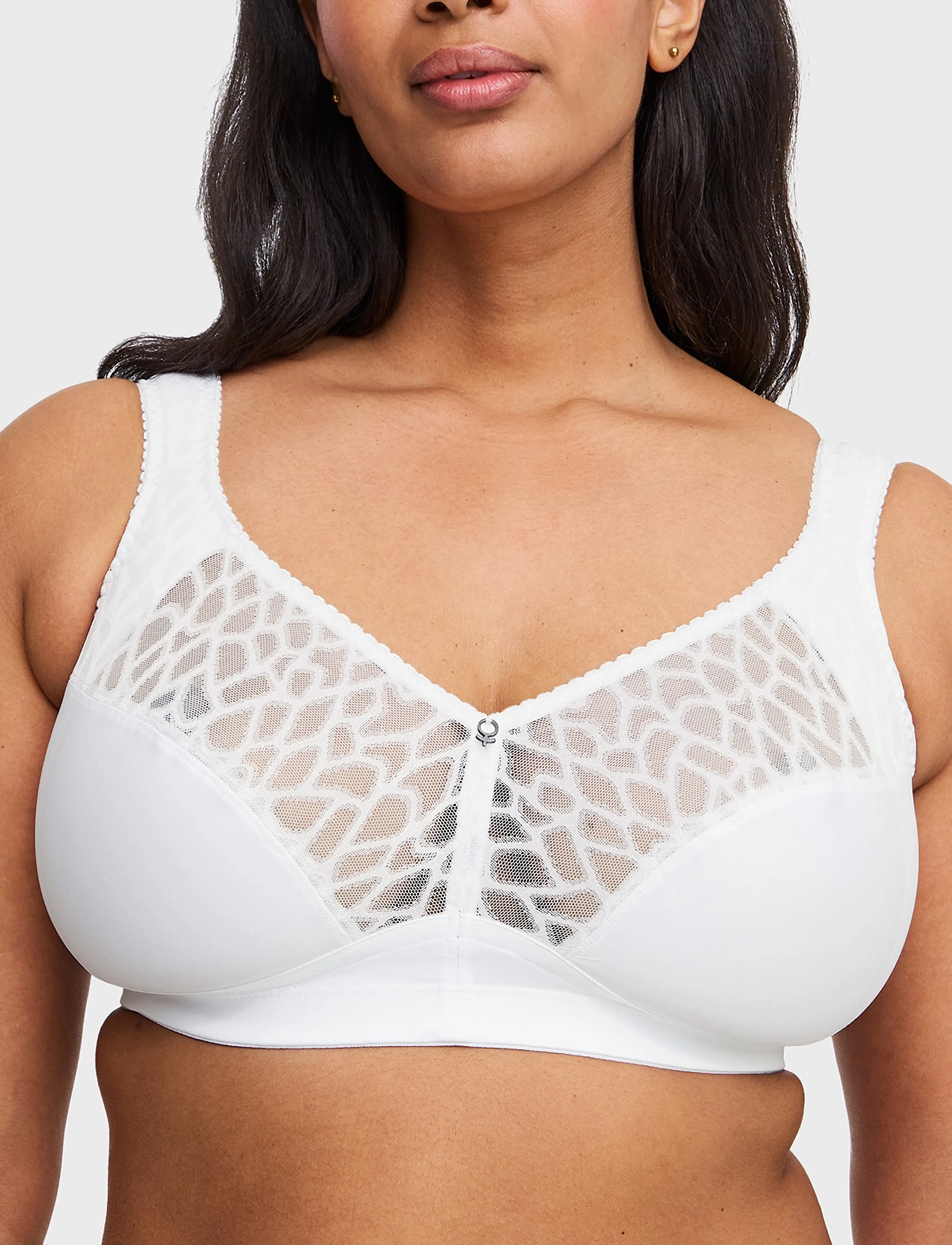 Swegmark Lovely Lilly Soft Bra, Kvinder, Blød BH, Hvid, Str: 100 D