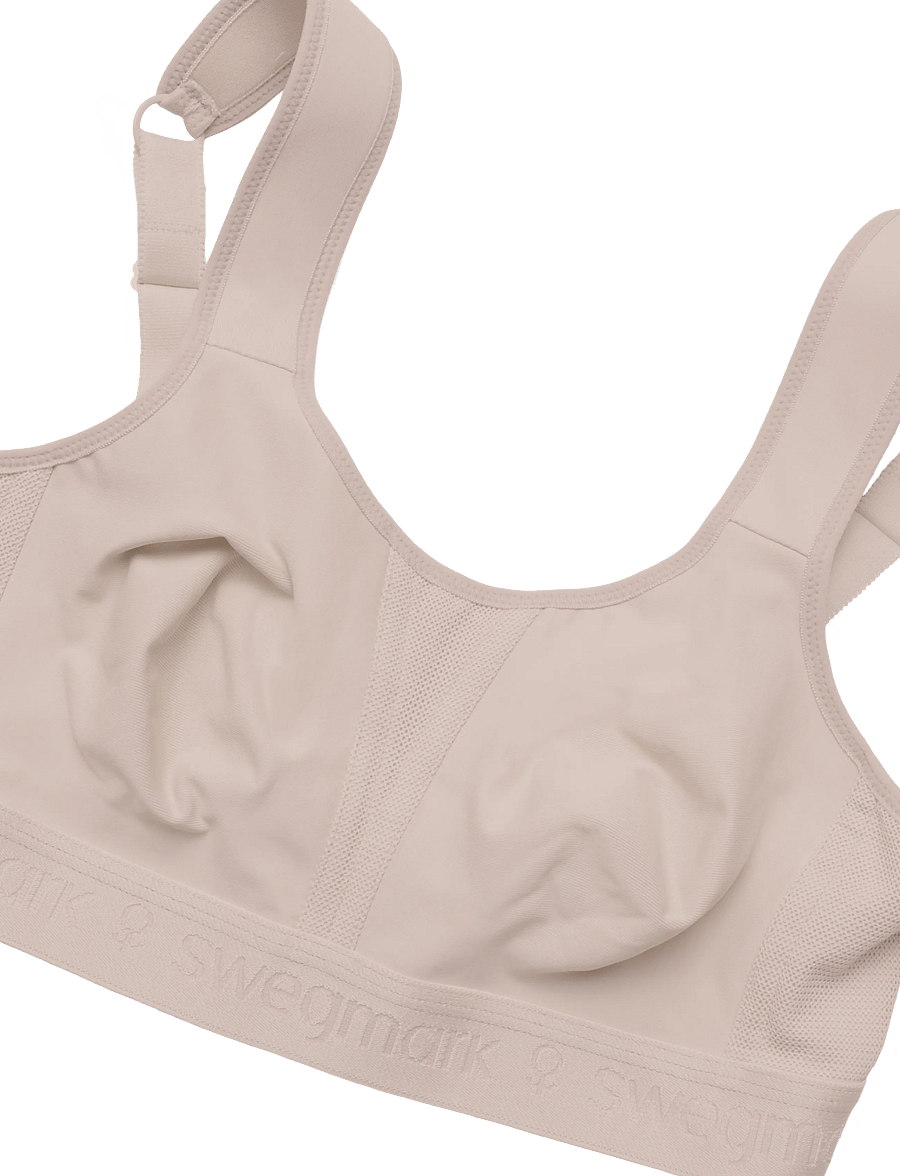 Swegmark - KIMBERLY ICONIC SPORT BRA MOULDED CUPS - sport-bhs - beige - 2