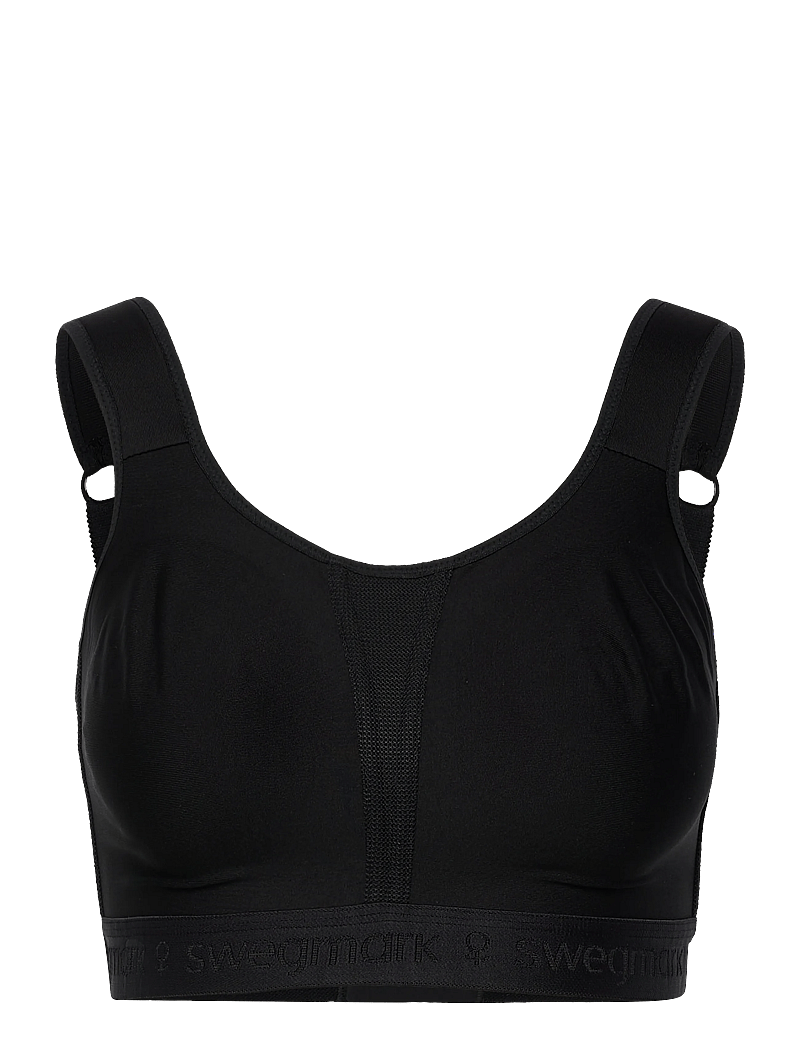 Swegmark - KIMBERLY ICONIC SPORT BRA MOULDED CUPS - urheiluliivit - black - 1