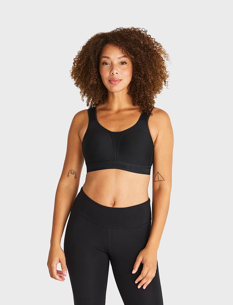 Swegmark - KIMBERLY ICONIC SPORT BRA MOULDED CUPS - urheiluliivit - black - 0