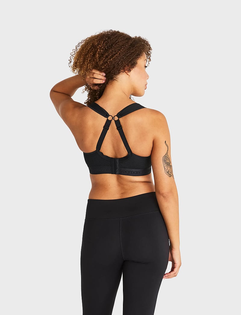 Swegmark - KIMBERLY ICONIC SPORT BRA MOULDED CUPS - urheiluliivit - black - 5