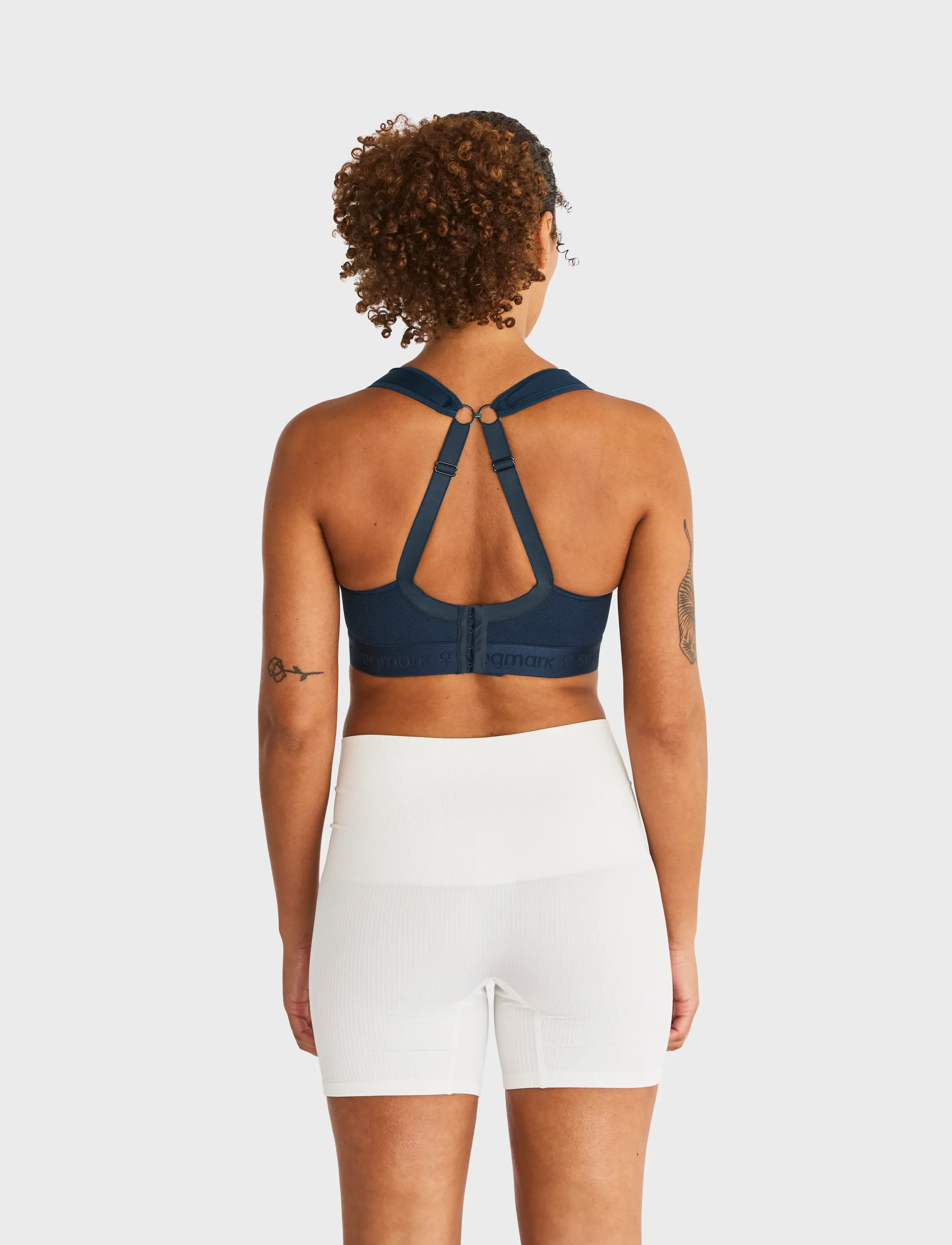 Swegmark - KIMBERLY ICONIC SPORT BRA MOULDED CUPS - sport-bhs - dress blue - 5