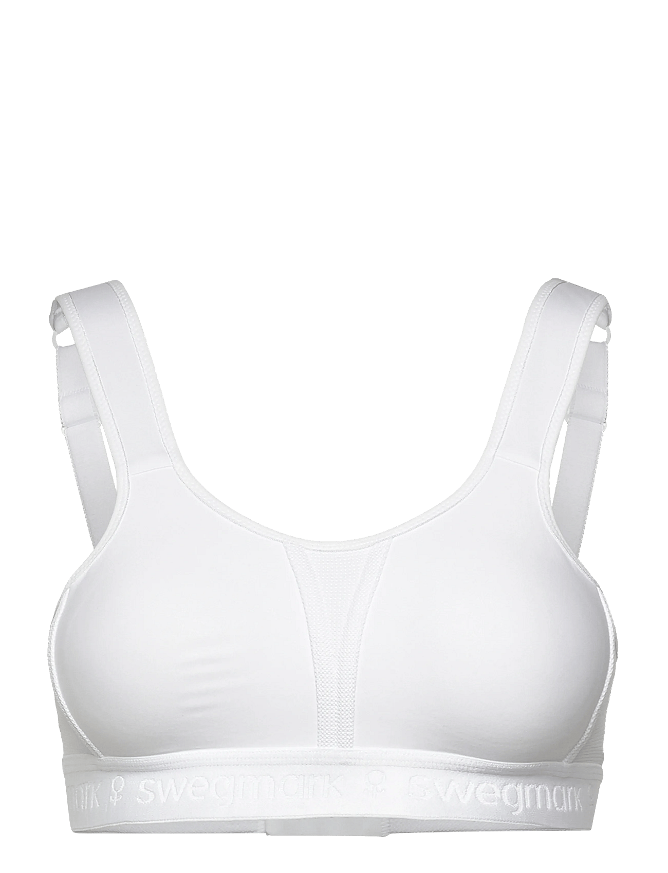 Kimberly Iconic Sport Bra Moulded Cups White Swegmark