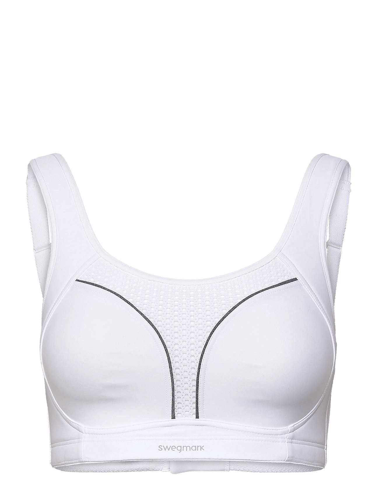 Dynamic Intense Sport Bra Moulded Cups White Swegmark