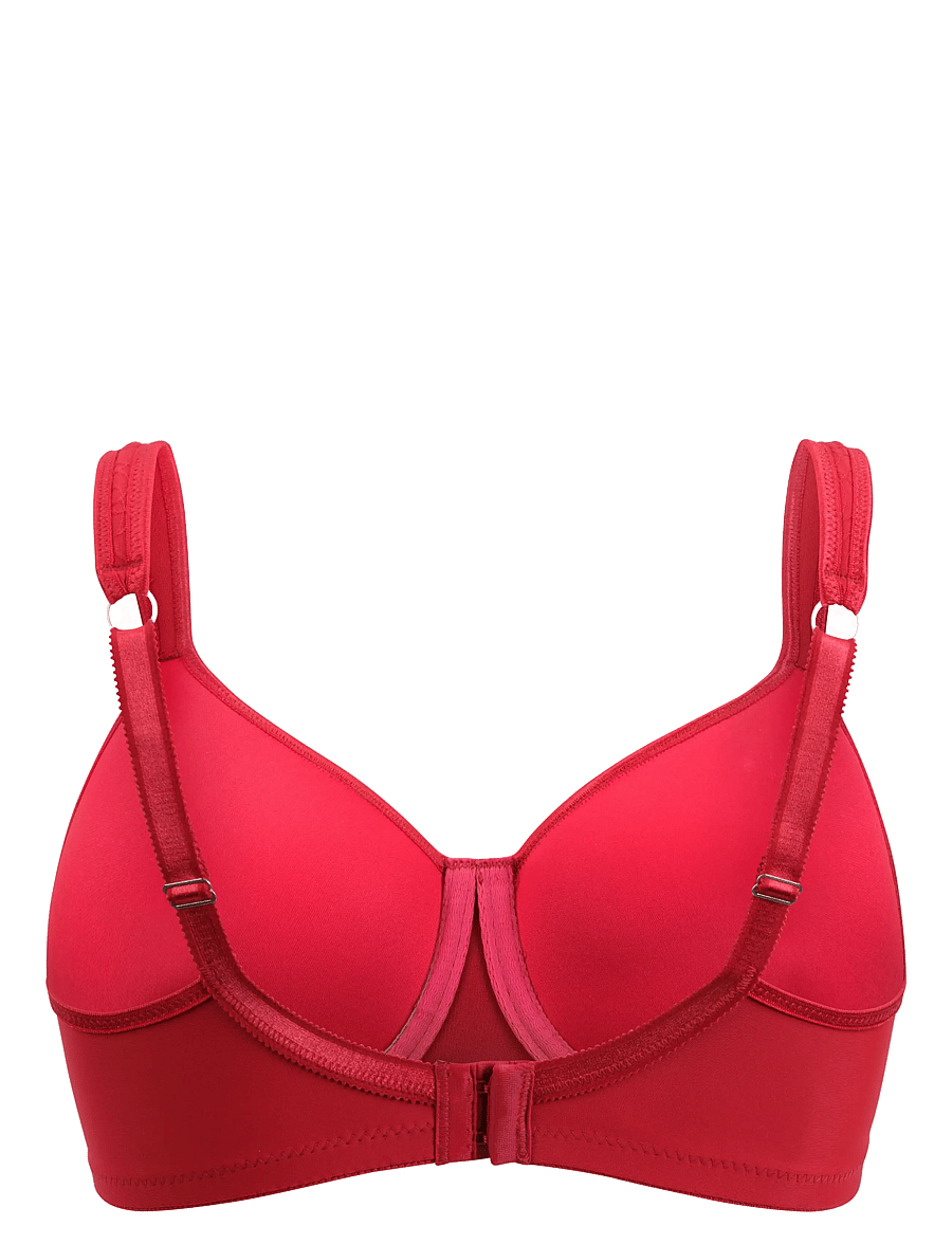 Swegmark - AGNES SHAPE WIRE BRA PADDED CUPS - push-up rinnahoidjad - dark red - 2
