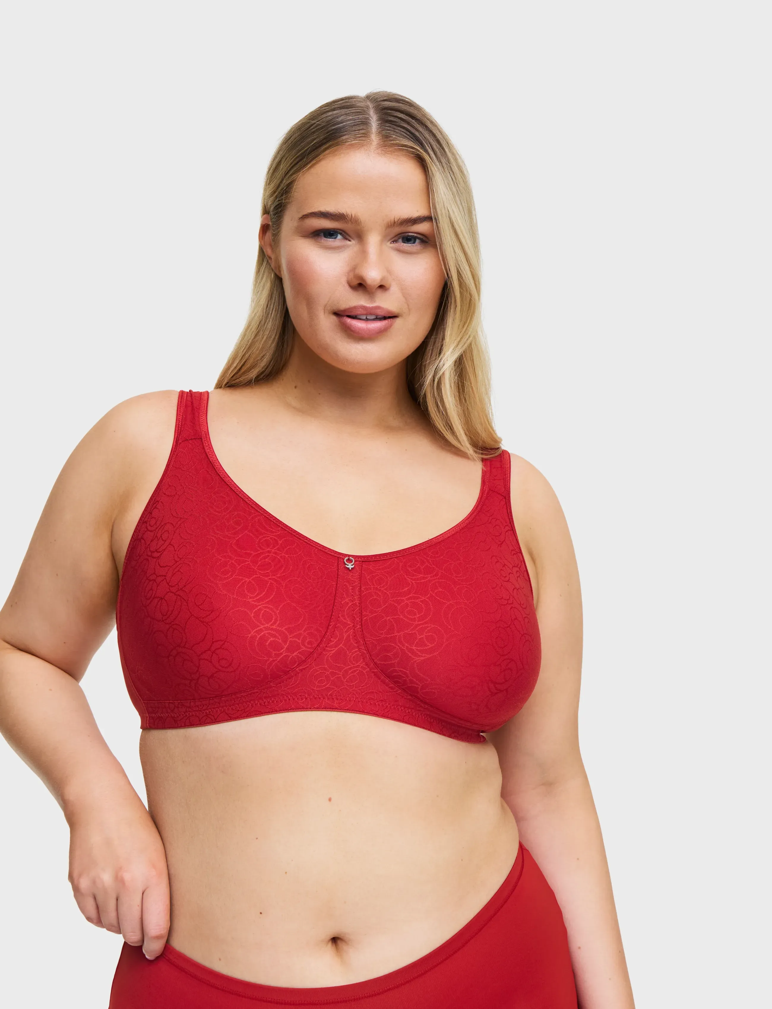 Swegmark - LOVELY AGNES SOFT BRA WITH PROSTHETIC FUNCTION MOU - tugikaarteta rinnahoidjad - dark red - 0