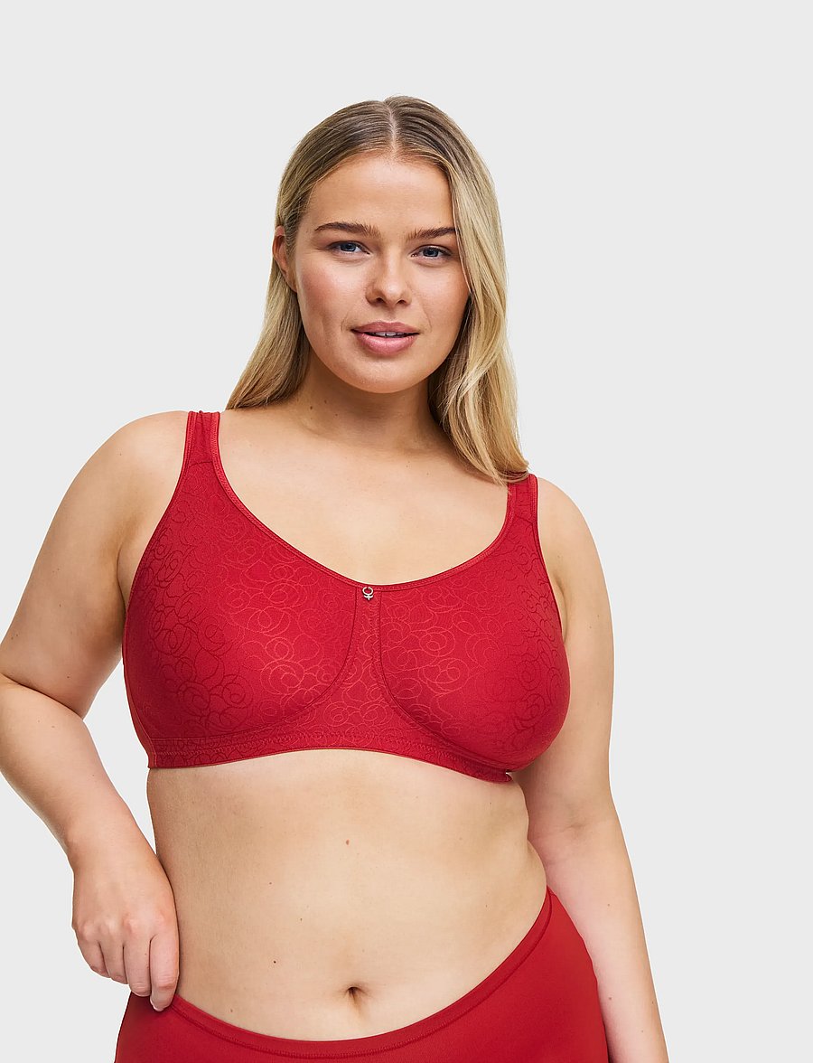 Swegmark - LOVELY AGNES SOFT BRA WITH PROSTHETIC FUNCTION MOU - tugikaarteta rinnahoidjad - dark red - 0