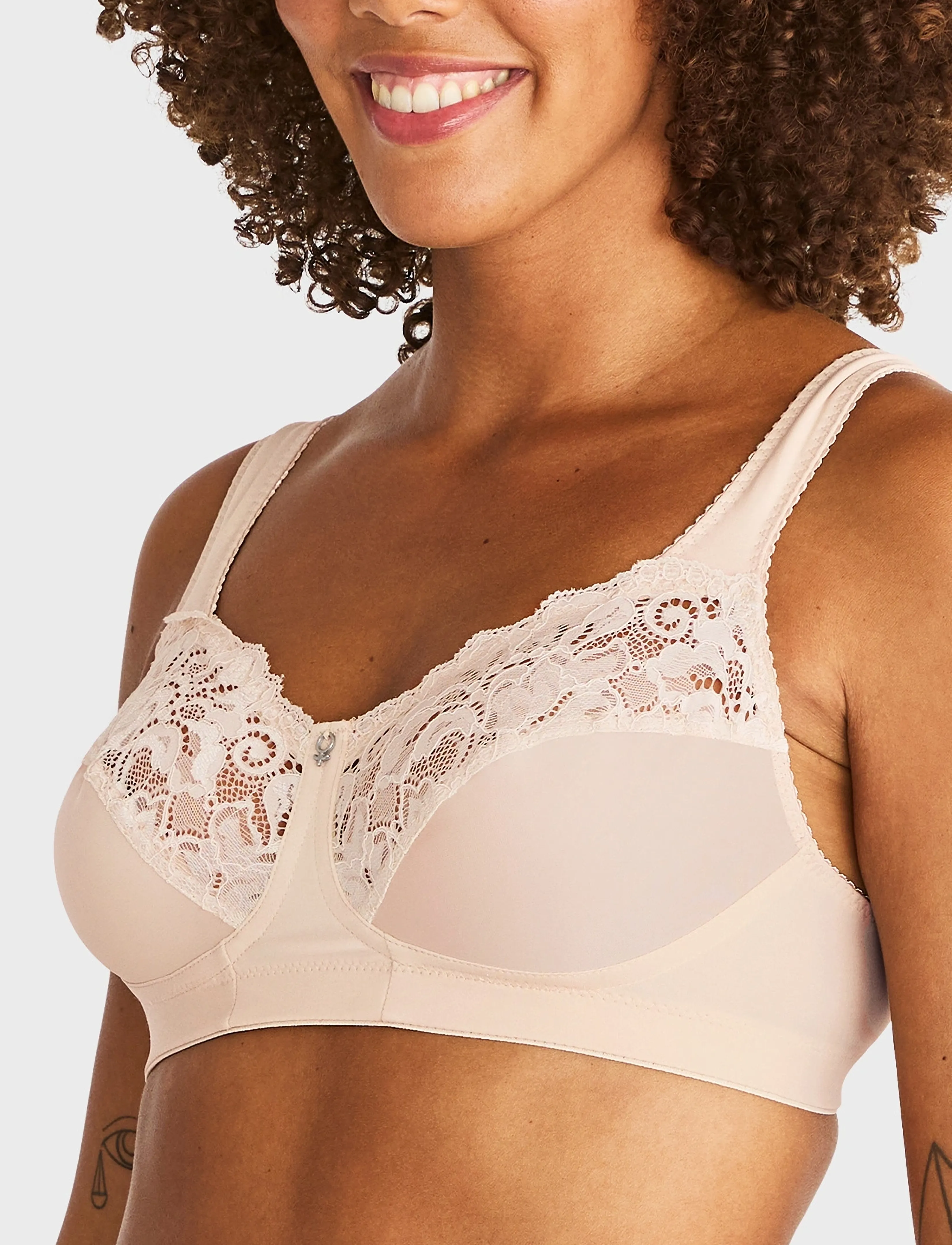 Swegmark Support Soft Bra, 100 E, Bras, Beige - Non Wired Frauen