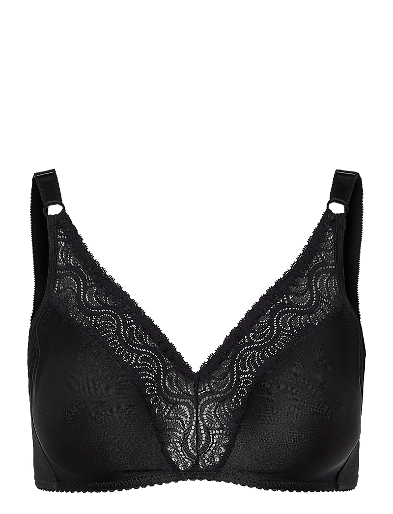 Swegmark - GLITTER SOFT BRA MOULDED - bygellösa bh:ar - black - 1