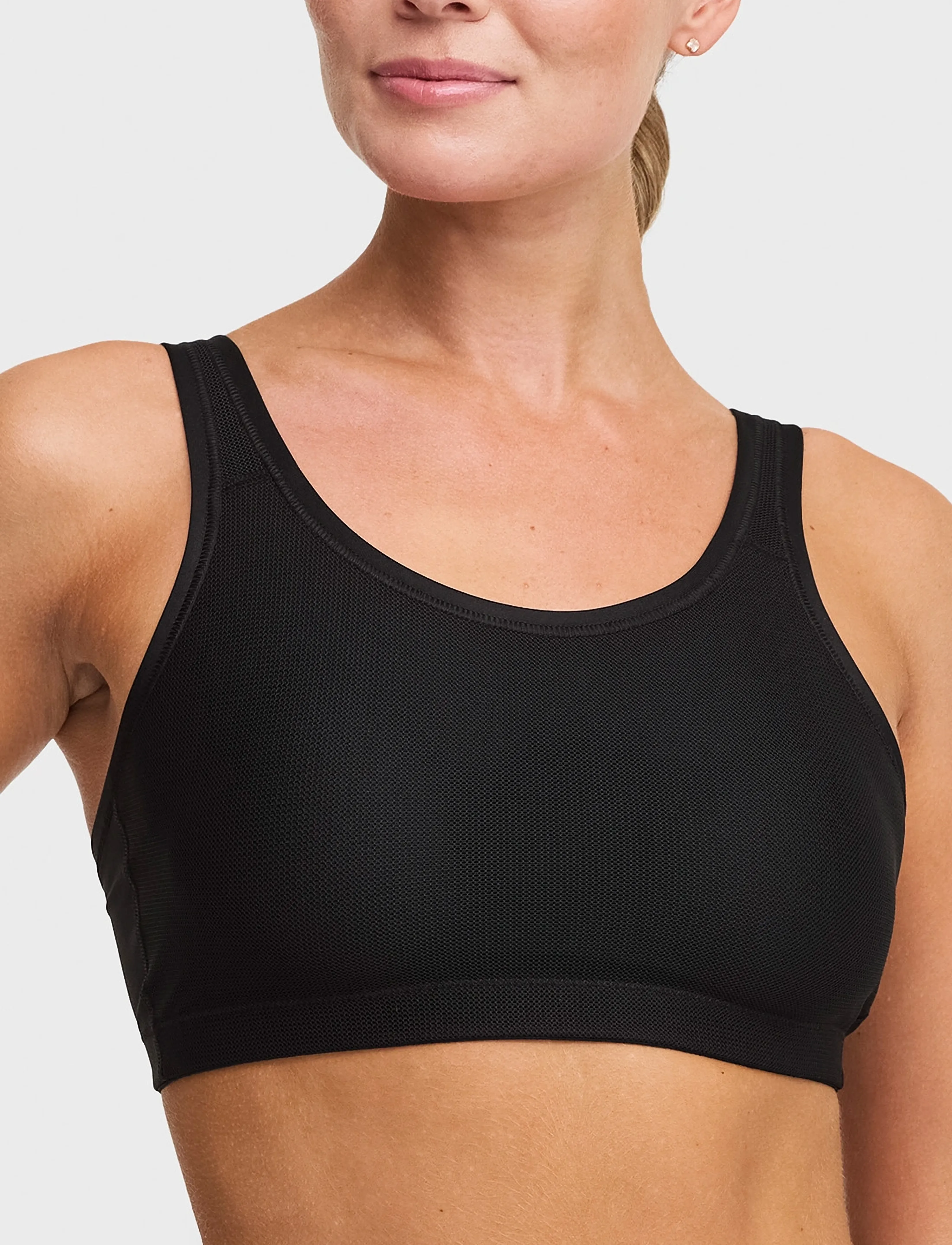 Swegmark Core Sports Bra Moulded Cups, Kvinder, Formstøbt Sports-bh, Sort, Str: M