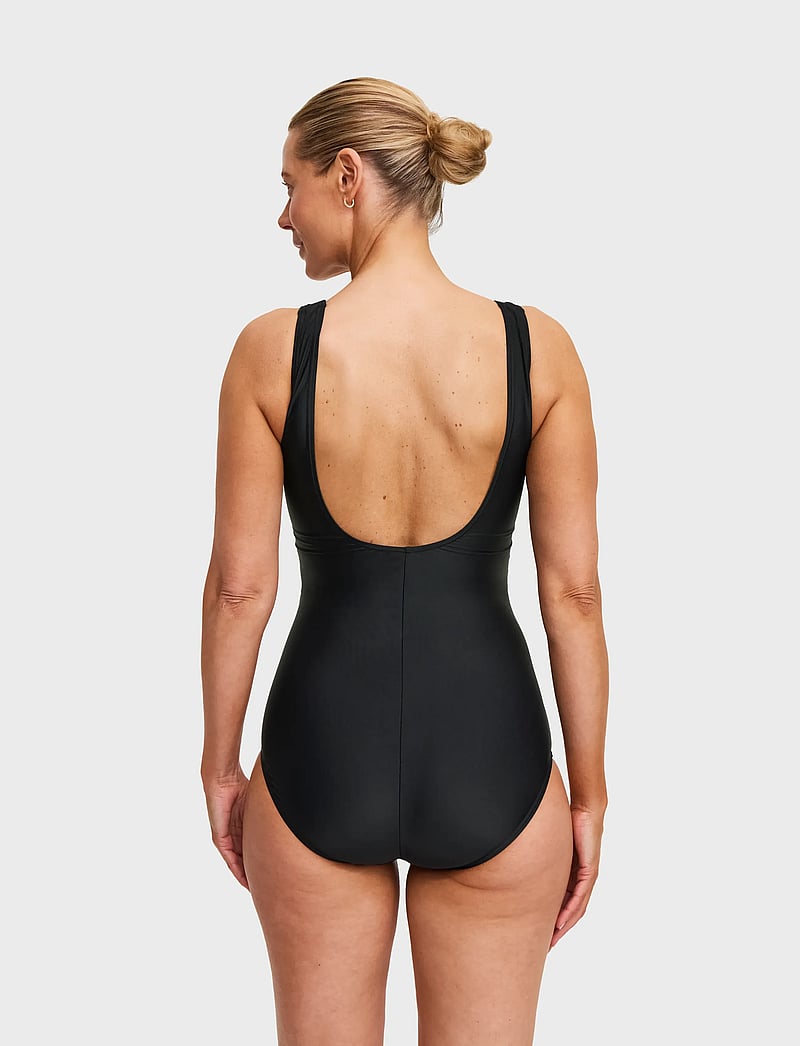 Swegmark - ACTION SWIMSUIT - badedragter - black/nougat/beige - 3