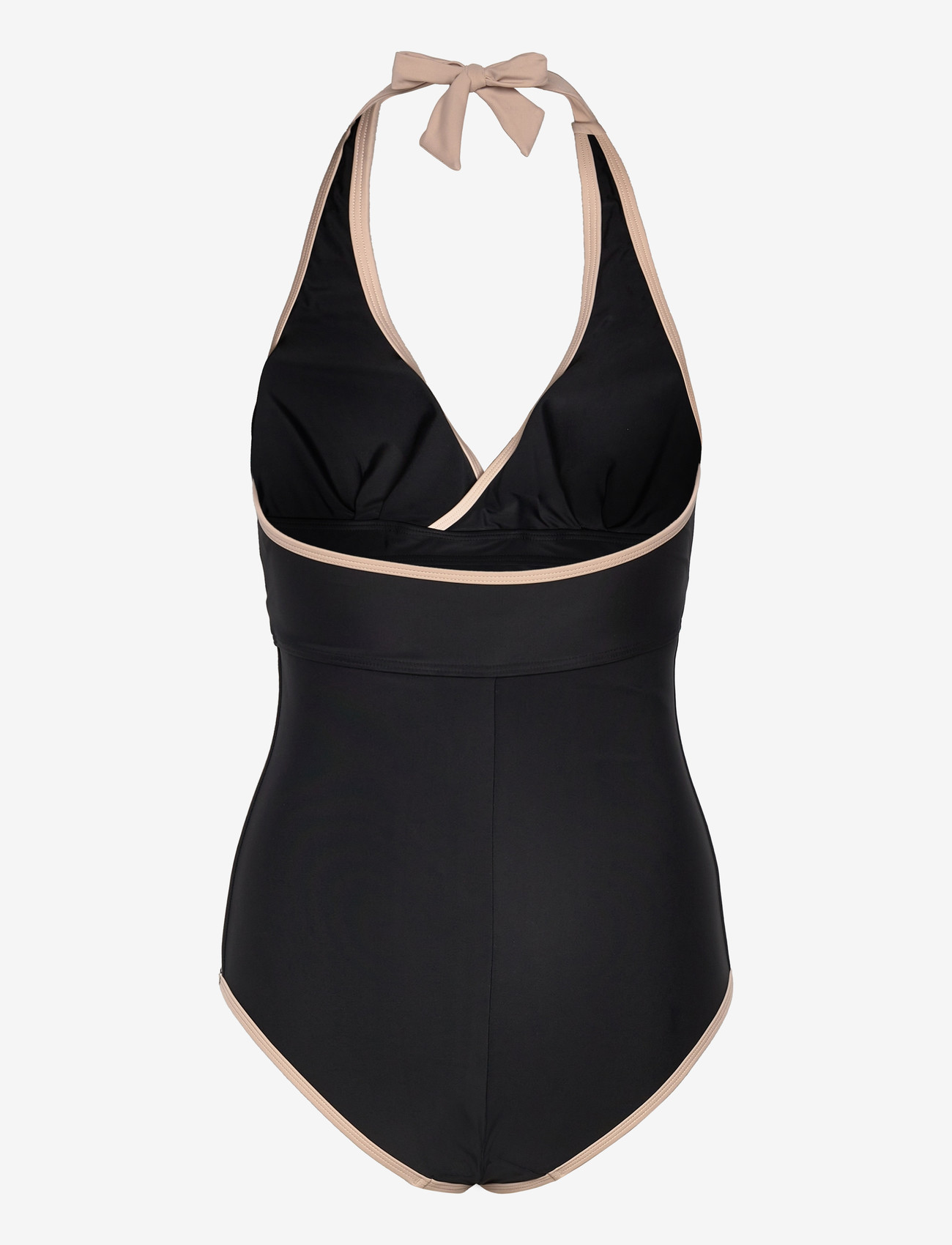 Swegmark - HAITI HALTERNECK SWIMSUIT - badeanzüge - black/beige - 2