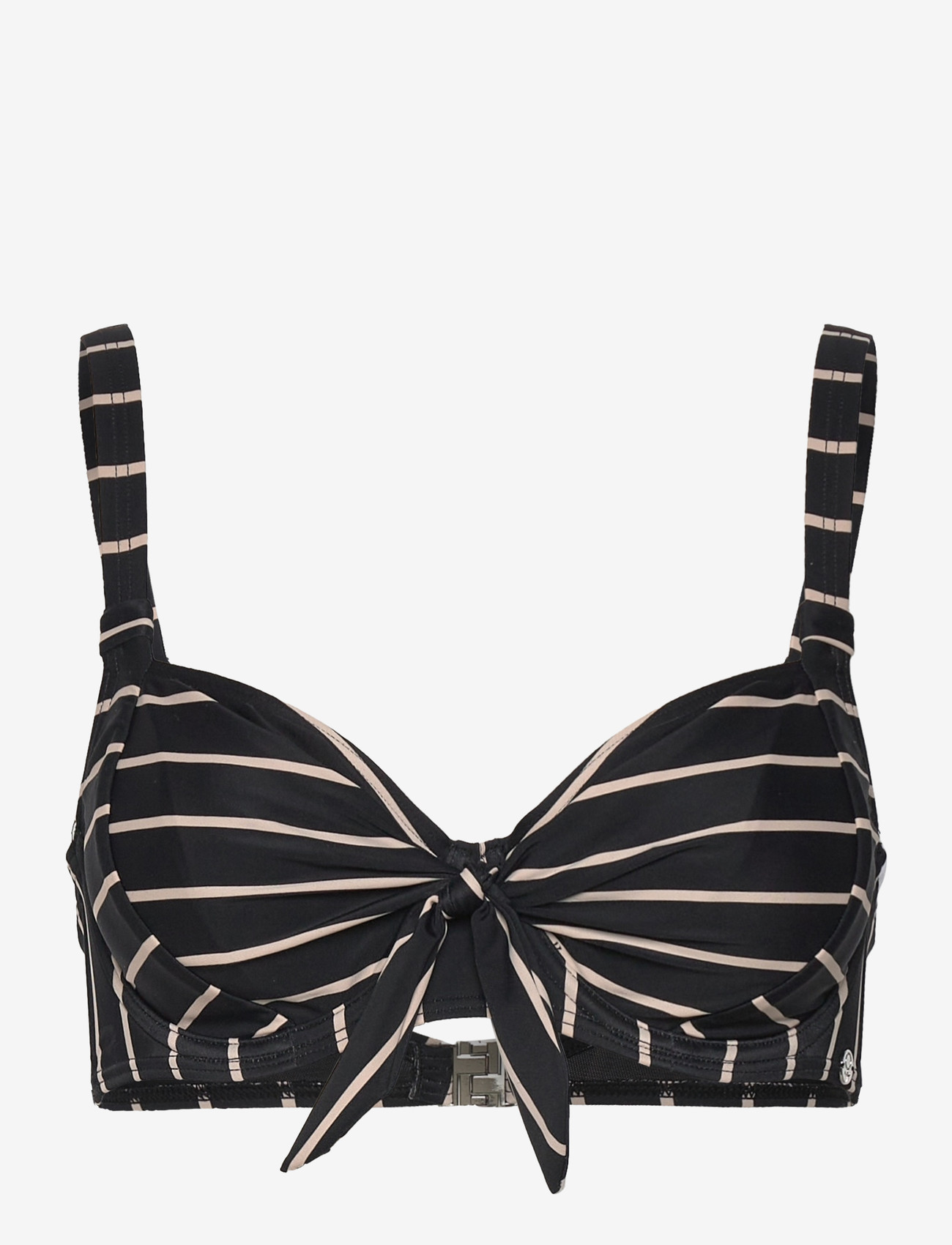 Swegmark - BAHAMAS BIKINI WIRE BRA - stanik z fiszbinami bikini - black/beige stripe - 1