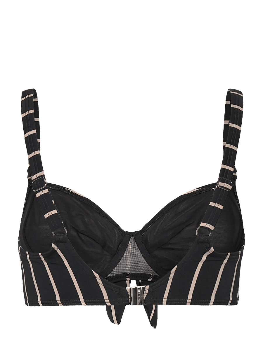 Swegmark - BAHAMAS BIKINI WIRE BRA - tugitraadiga bikiinide ülaosad - black/beige stripe - 2