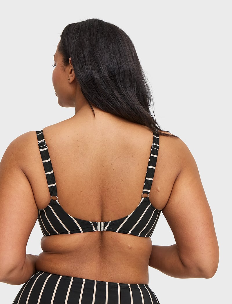 Swegmark - BAHAMAS BIKINI WIRE BRA - stanik z fiszbinami bikini - black/beige stripe - 4