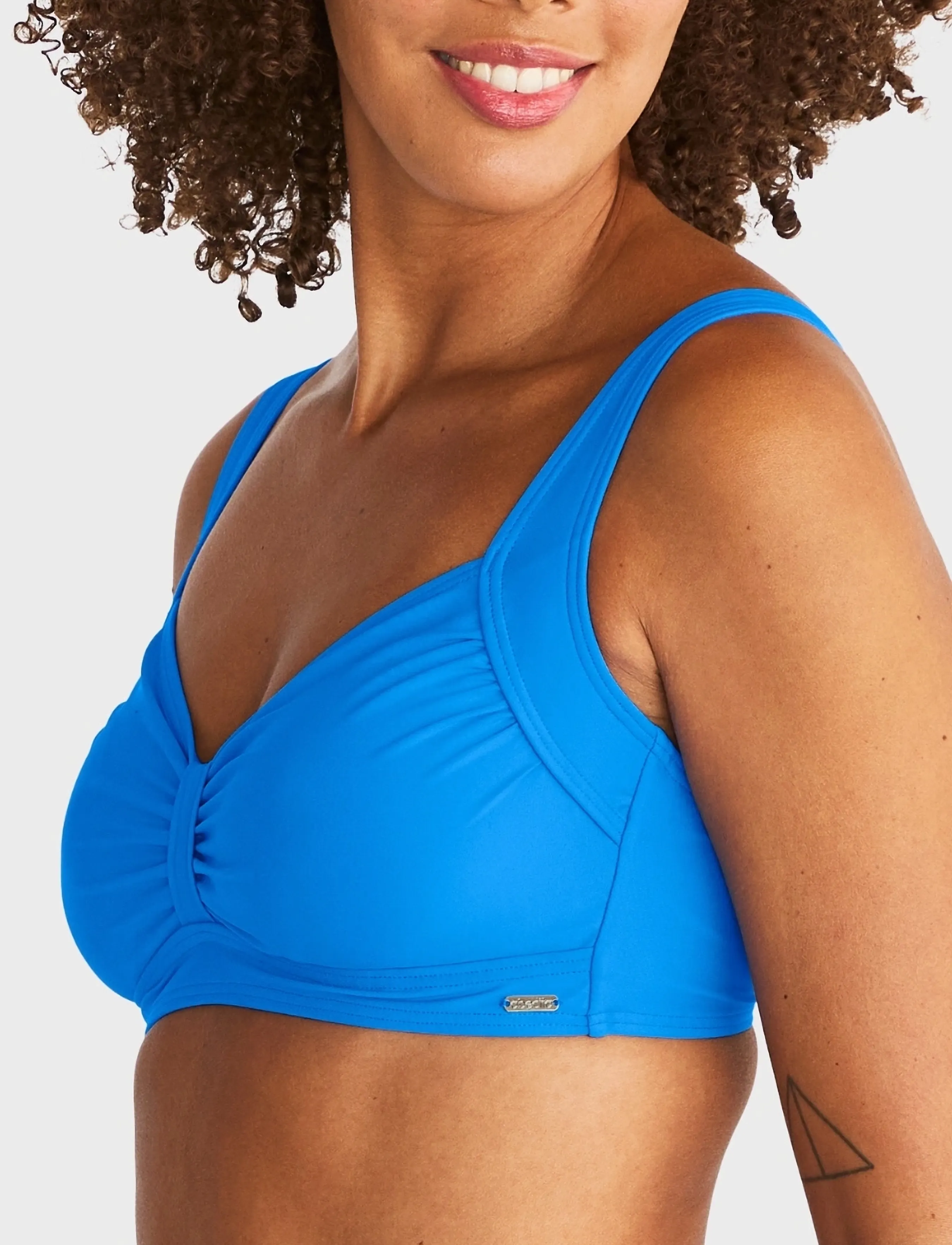 Swegmark Malta Excellent Bikini Bra, DE x 85, Oberteile, Blau - Triangle Bikinitops, Frauen