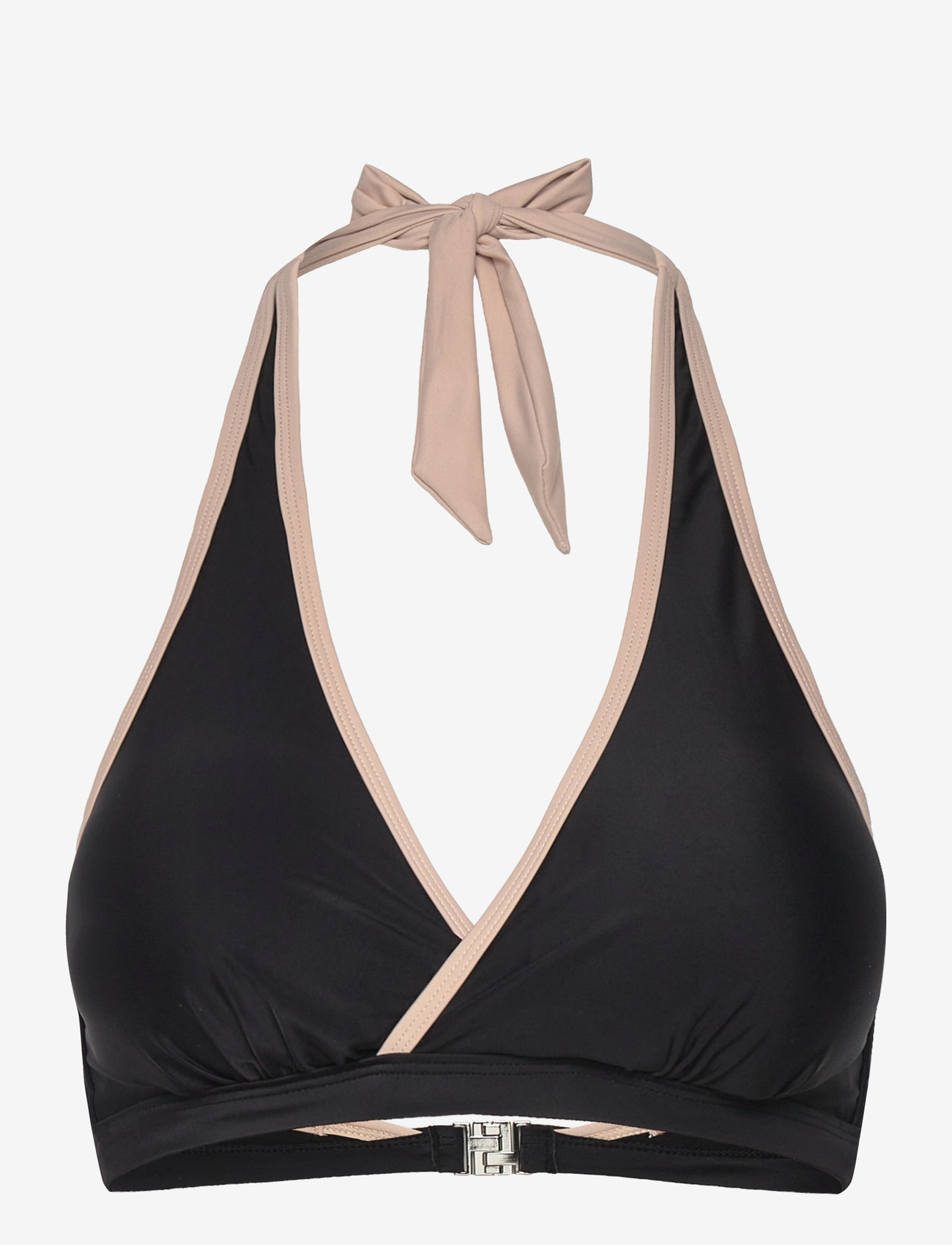 Swegmark - MAUI HALTERNECK BIKINI BRA - dreieck-bikini-oberteile - black/beige - 1